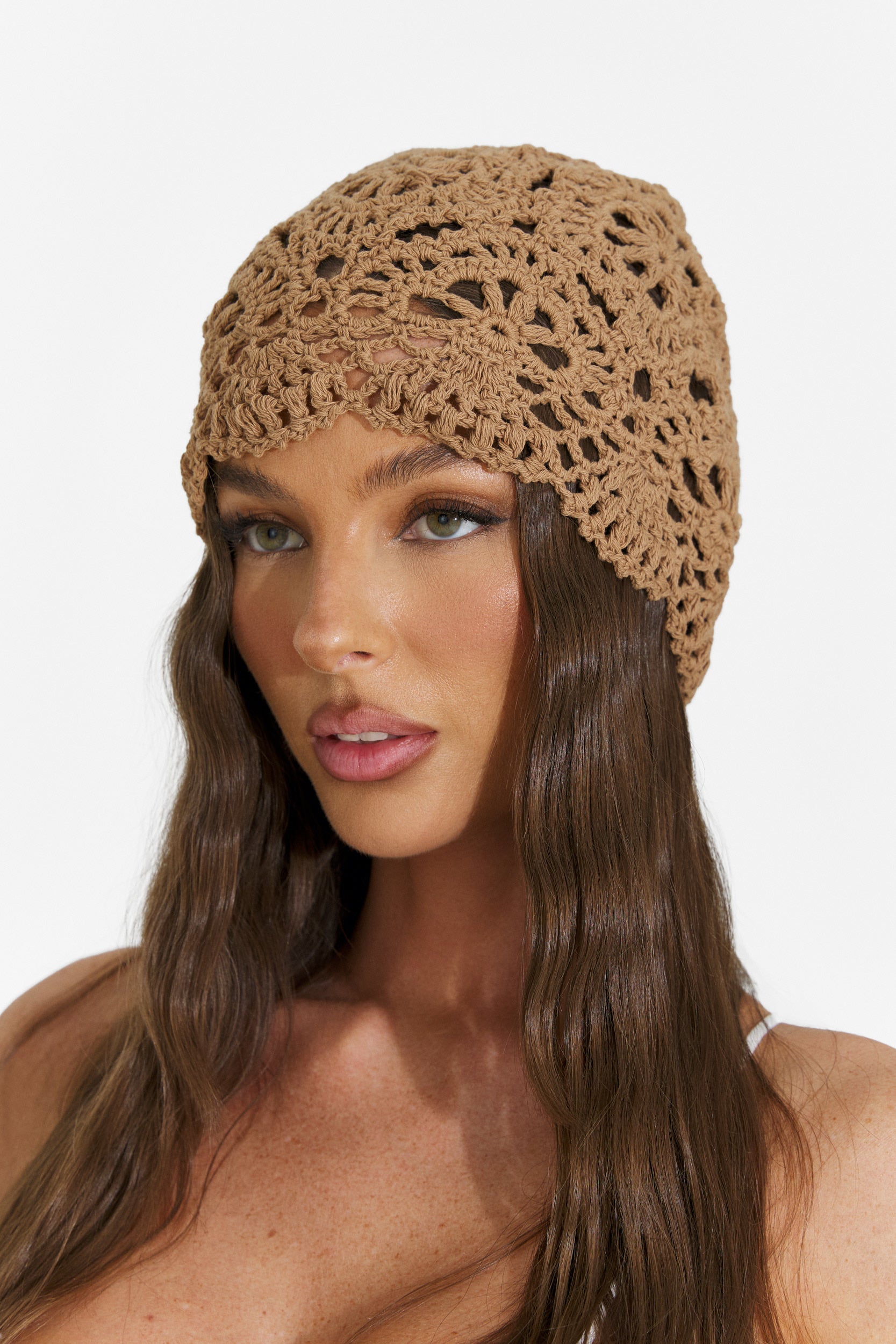 Women's head accessory brown Senis Bogas