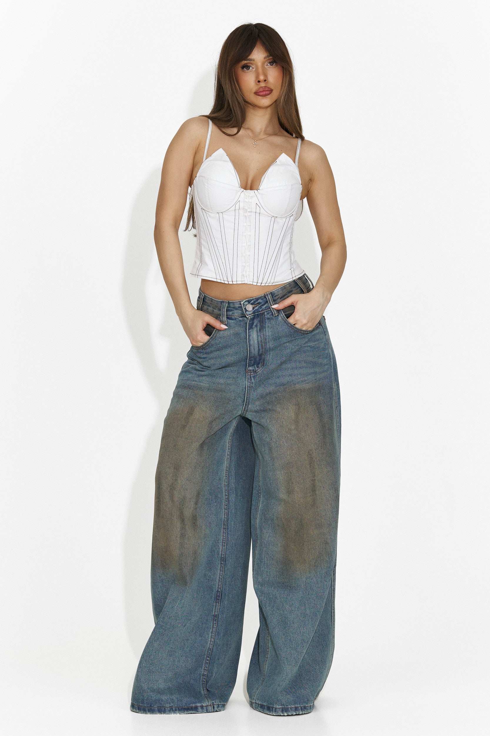 Jeans Casuales Azules para Mujer de Angeliana Bogas