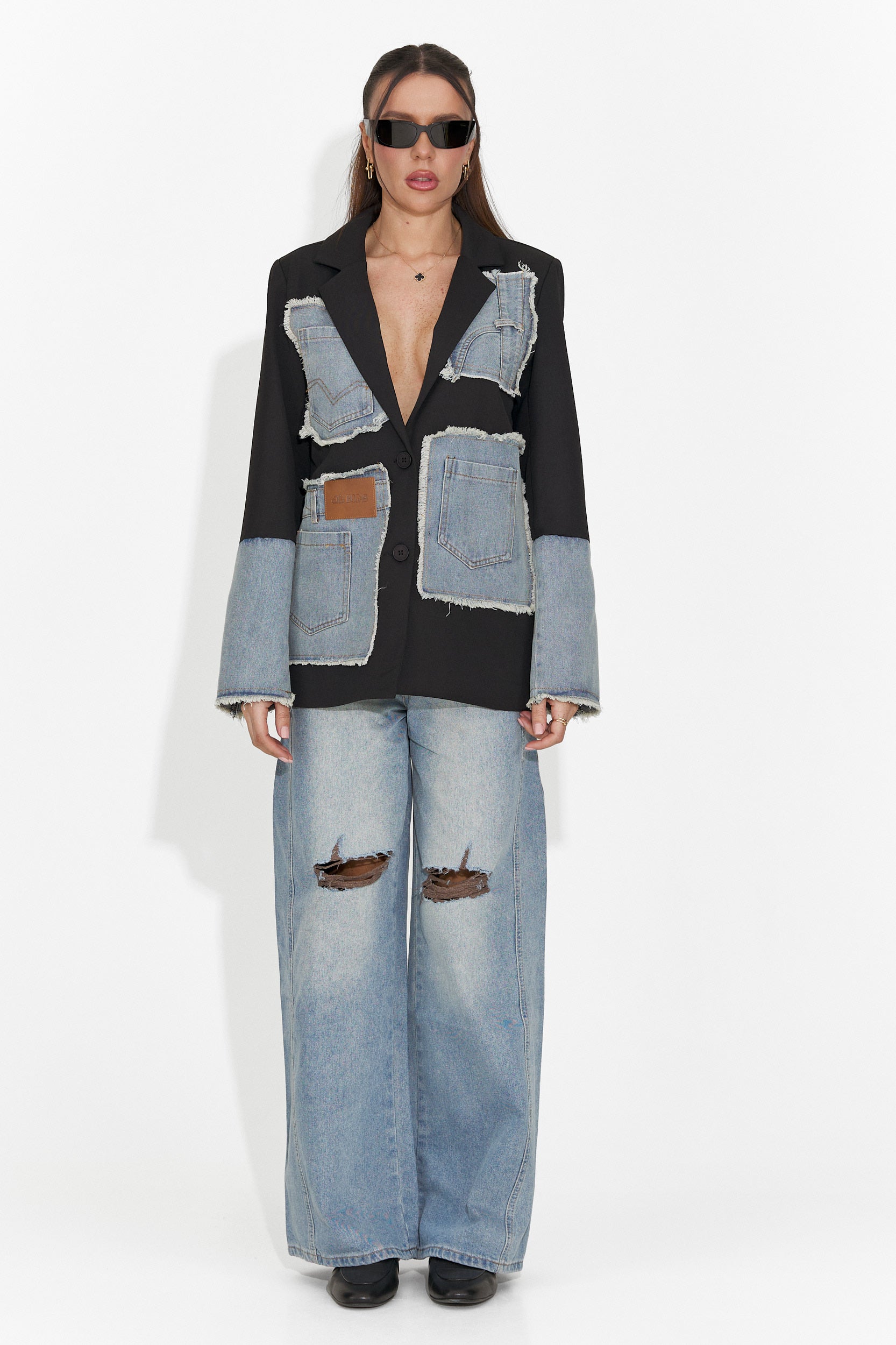 Vaqueros casuales azules para mujer Calora Bogas