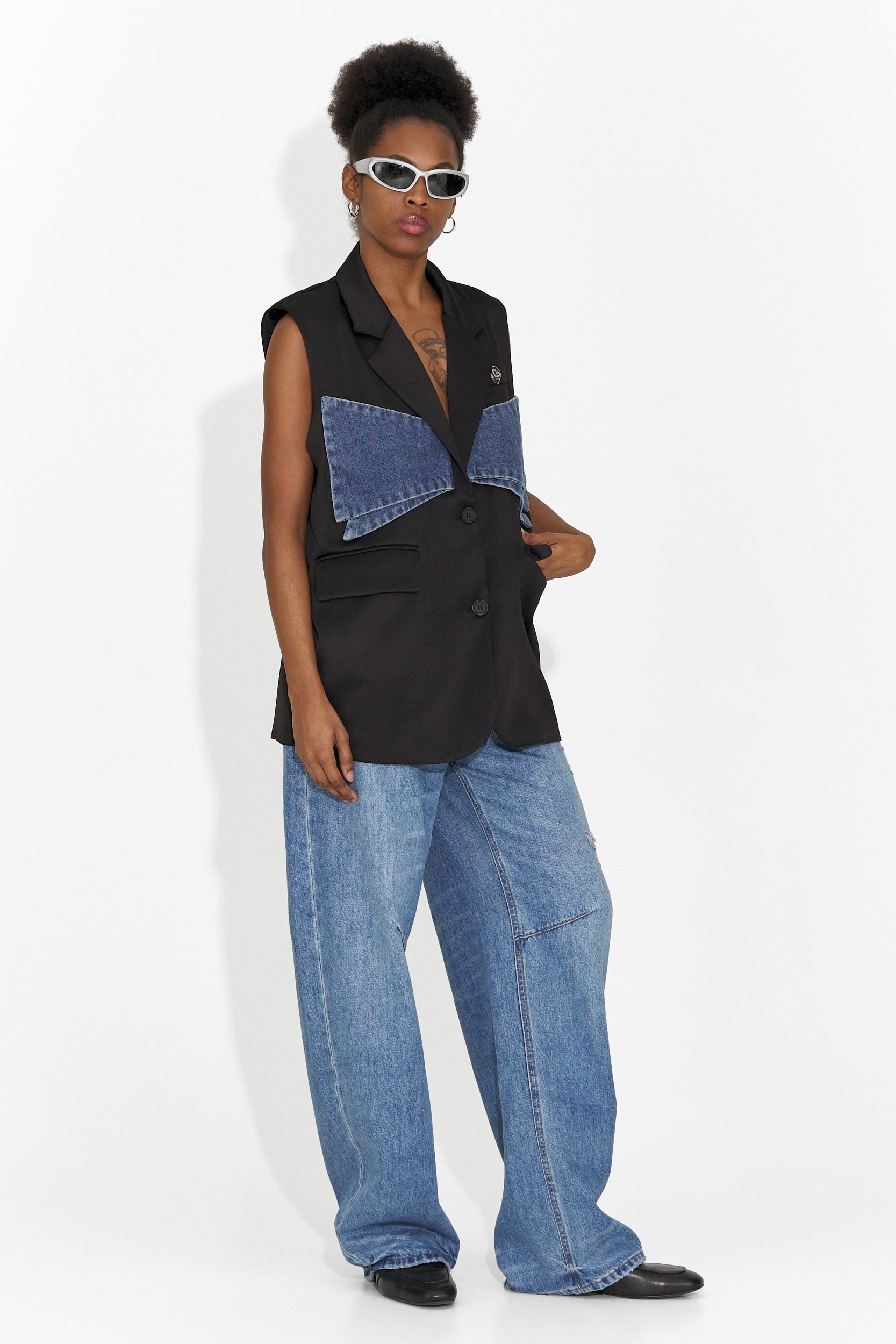 Ležérní modré džíny pro ženy Hanina Bogas