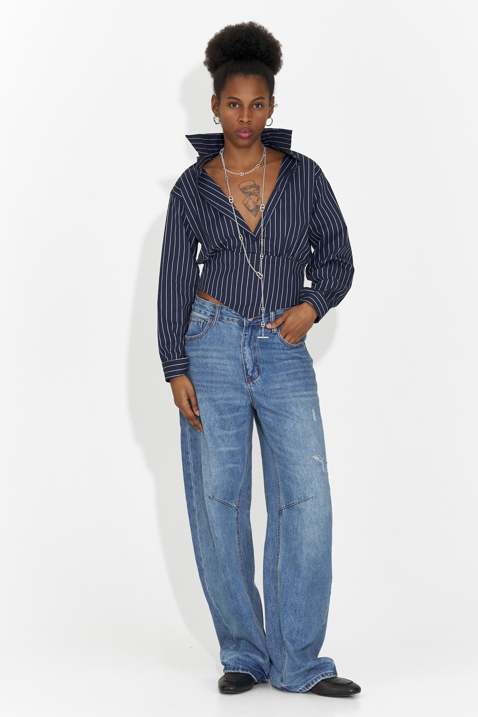 Vaqueros casuales de mujer azul Hanina Bogas