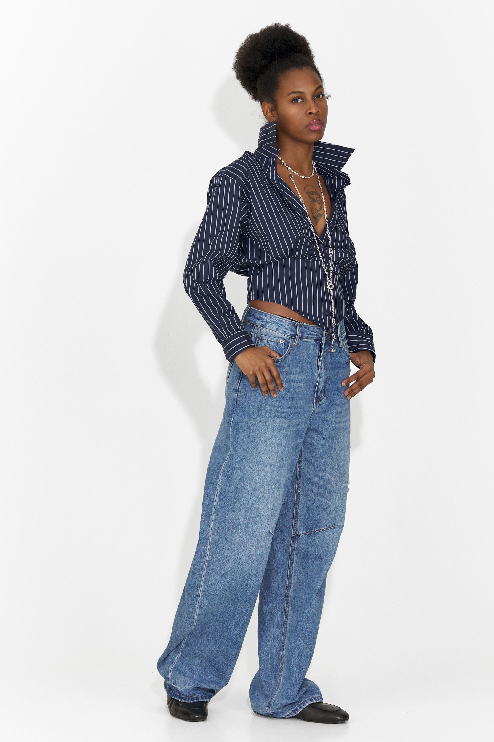 Ležérní modré džíny pro ženy Hanina Bogas