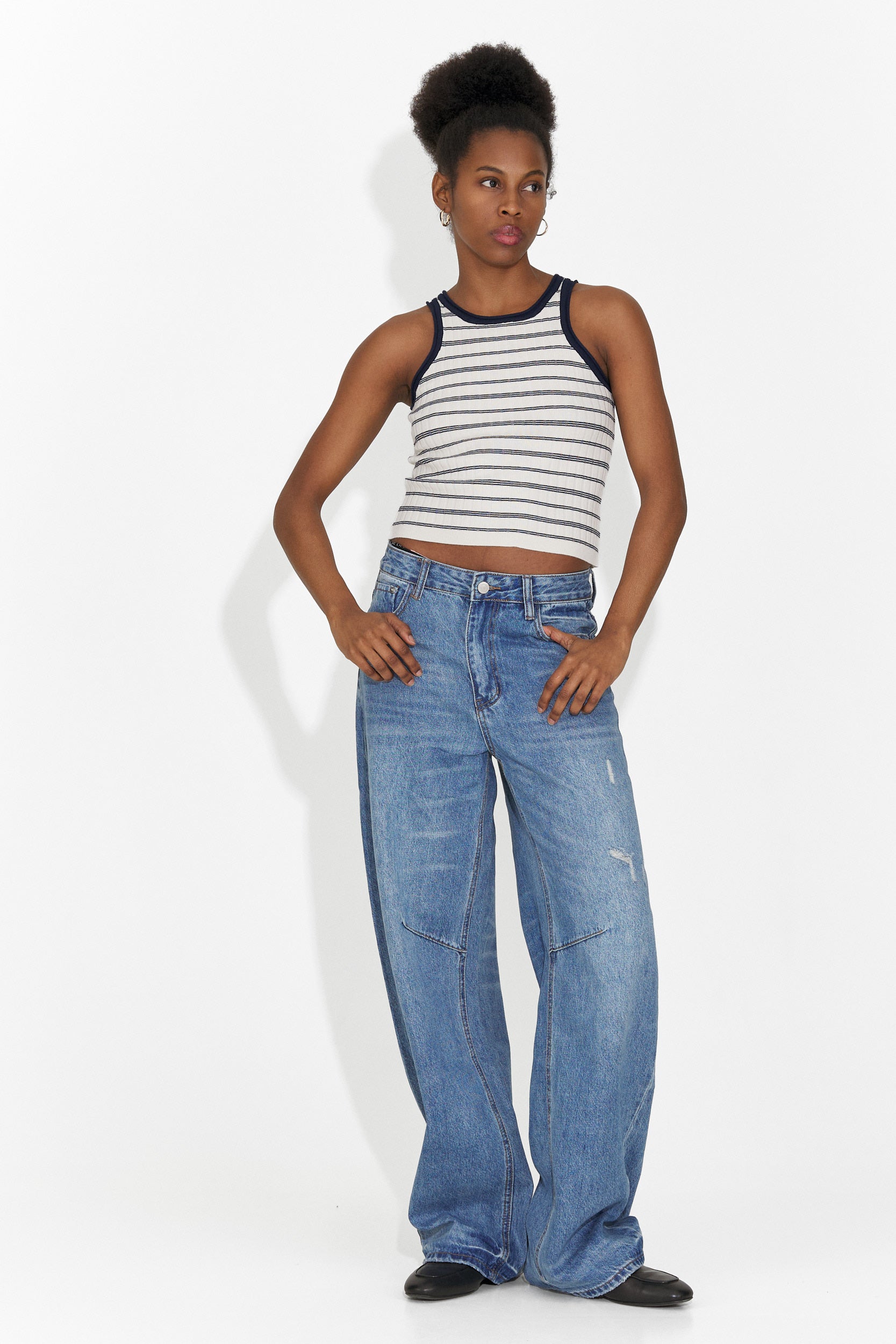 Ležérní modré džíny pro ženy Hanina Bogas