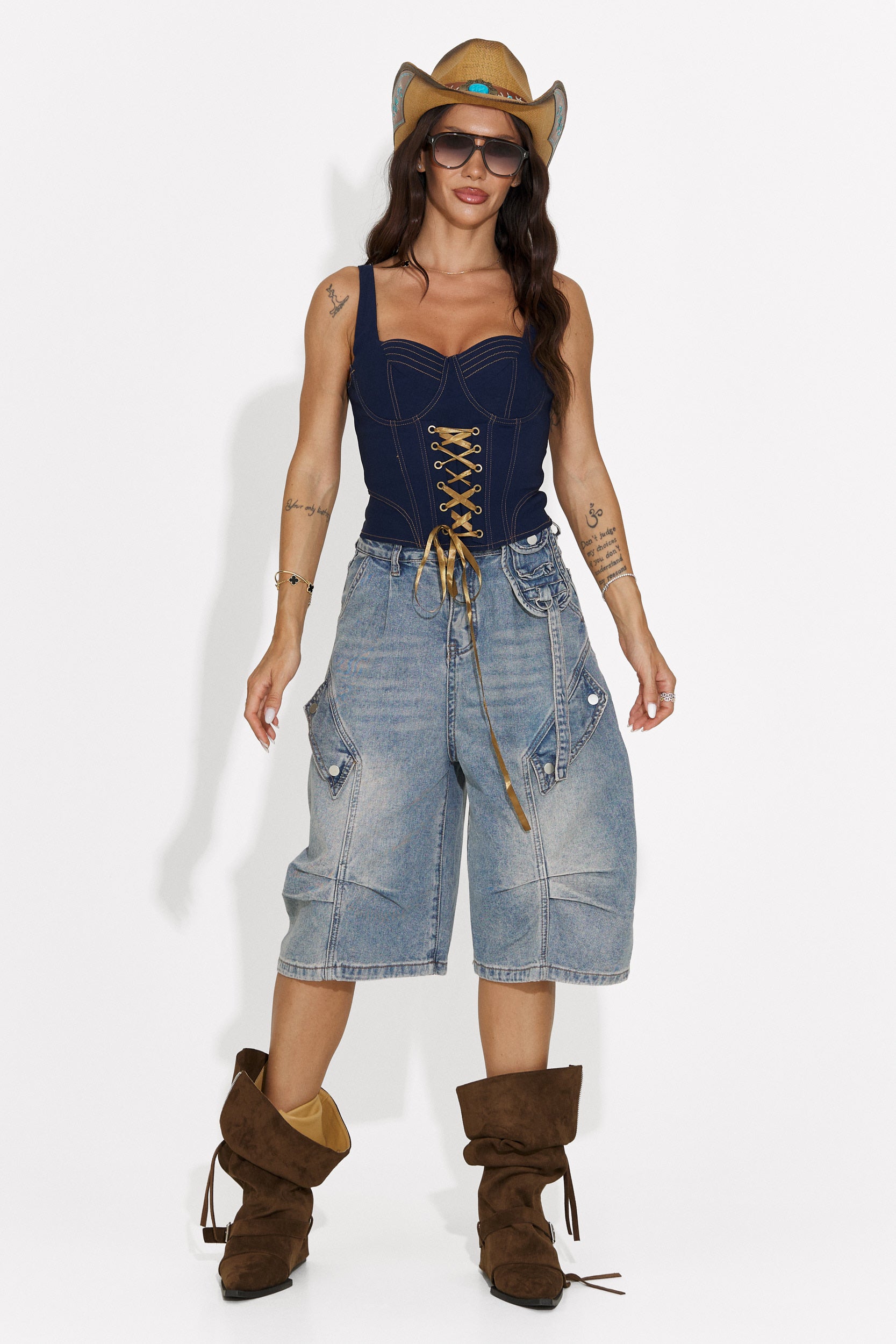 Jeans de mujer casuales azules Teolia Bogas