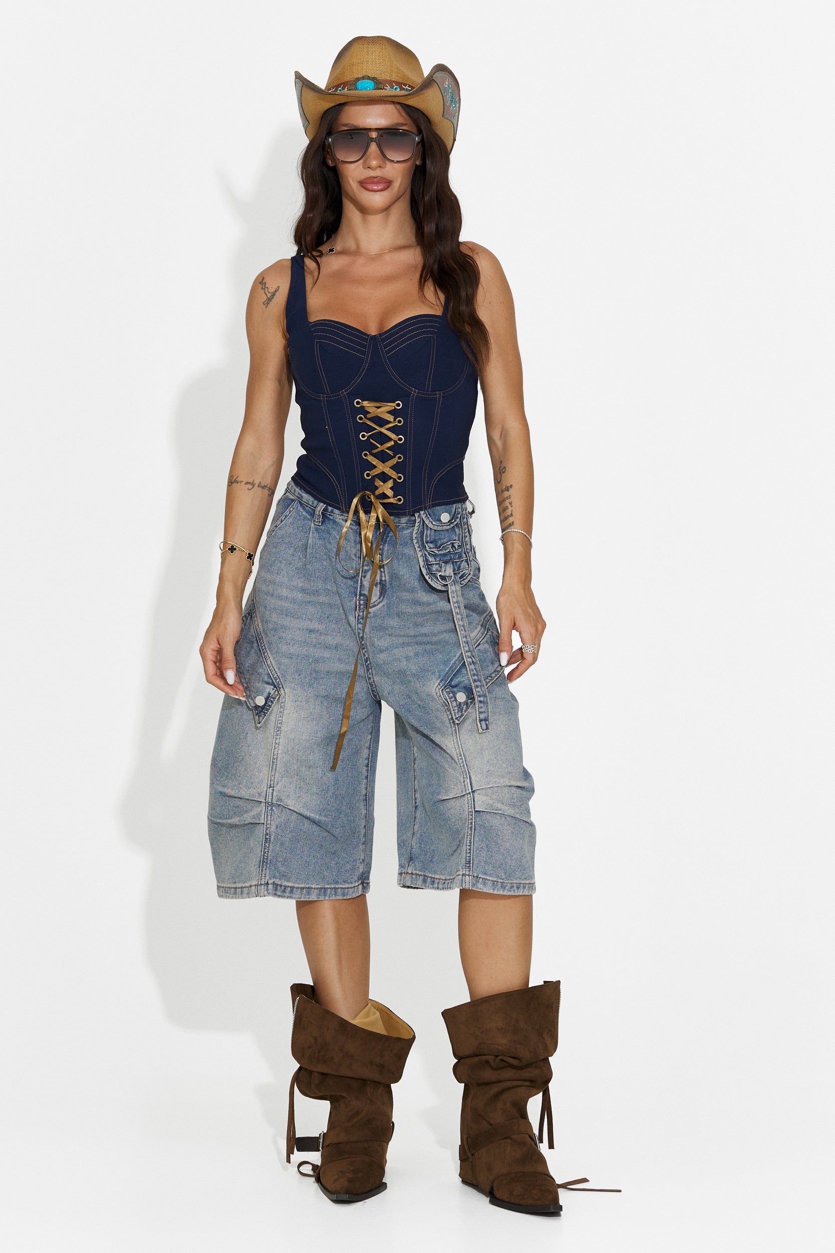 Jeans de mujer casuales azules Teolia Bogas