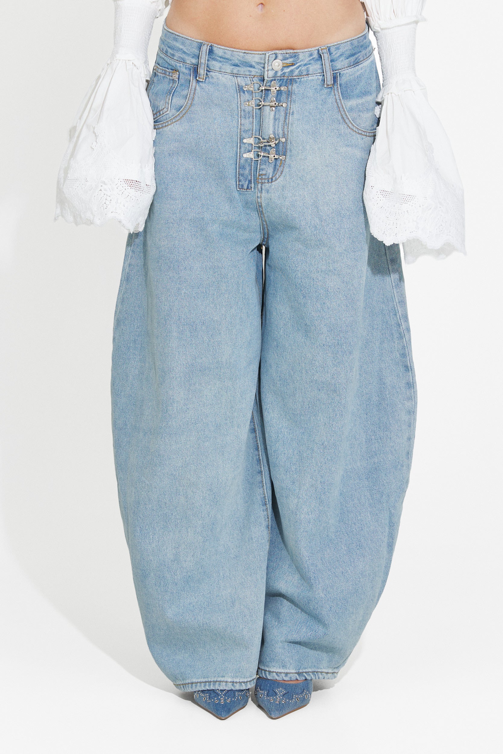 Women's casual blue jeans Valiama Bogas