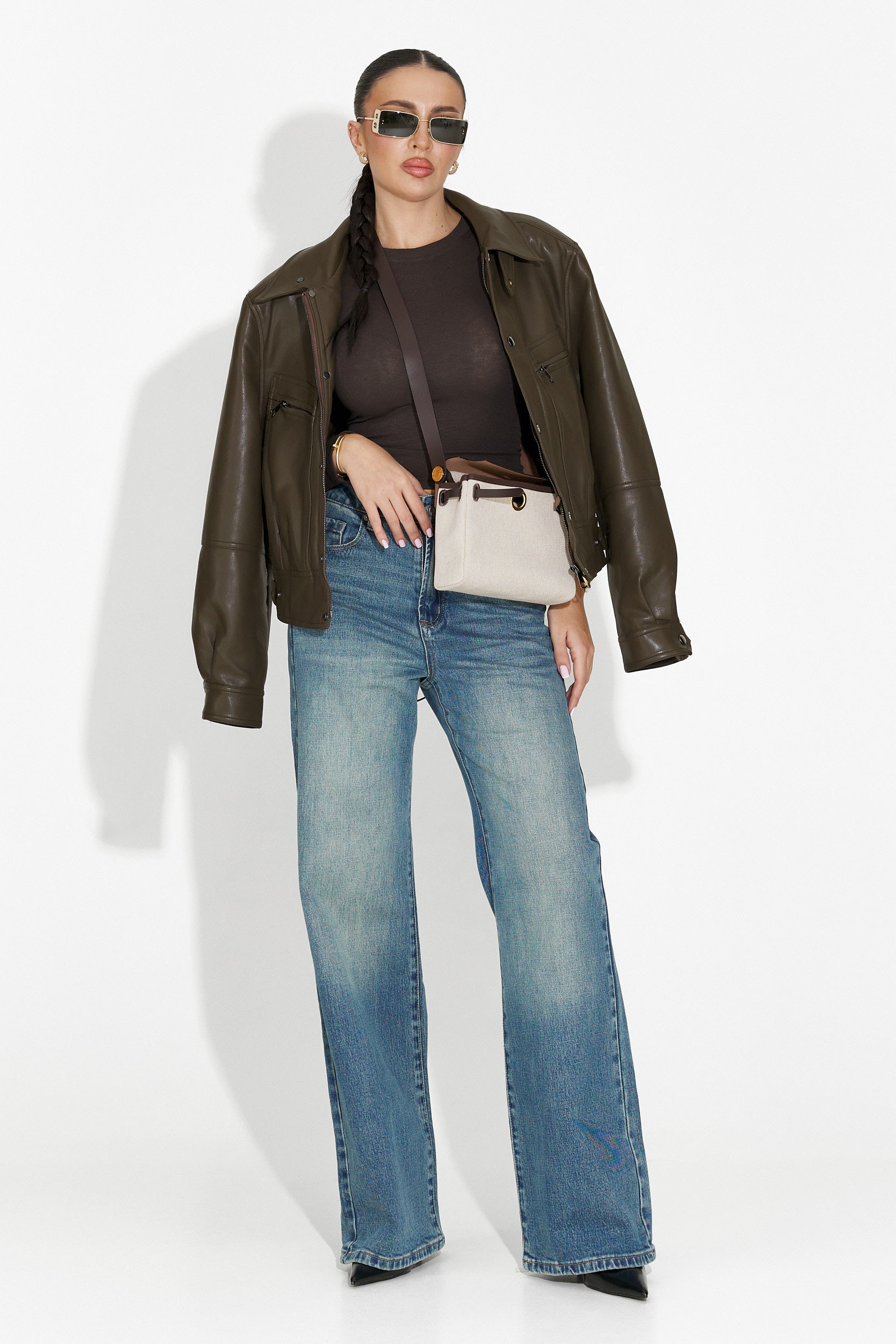 Niebieskie casualowe dżinsy damskie Veyra Bogas