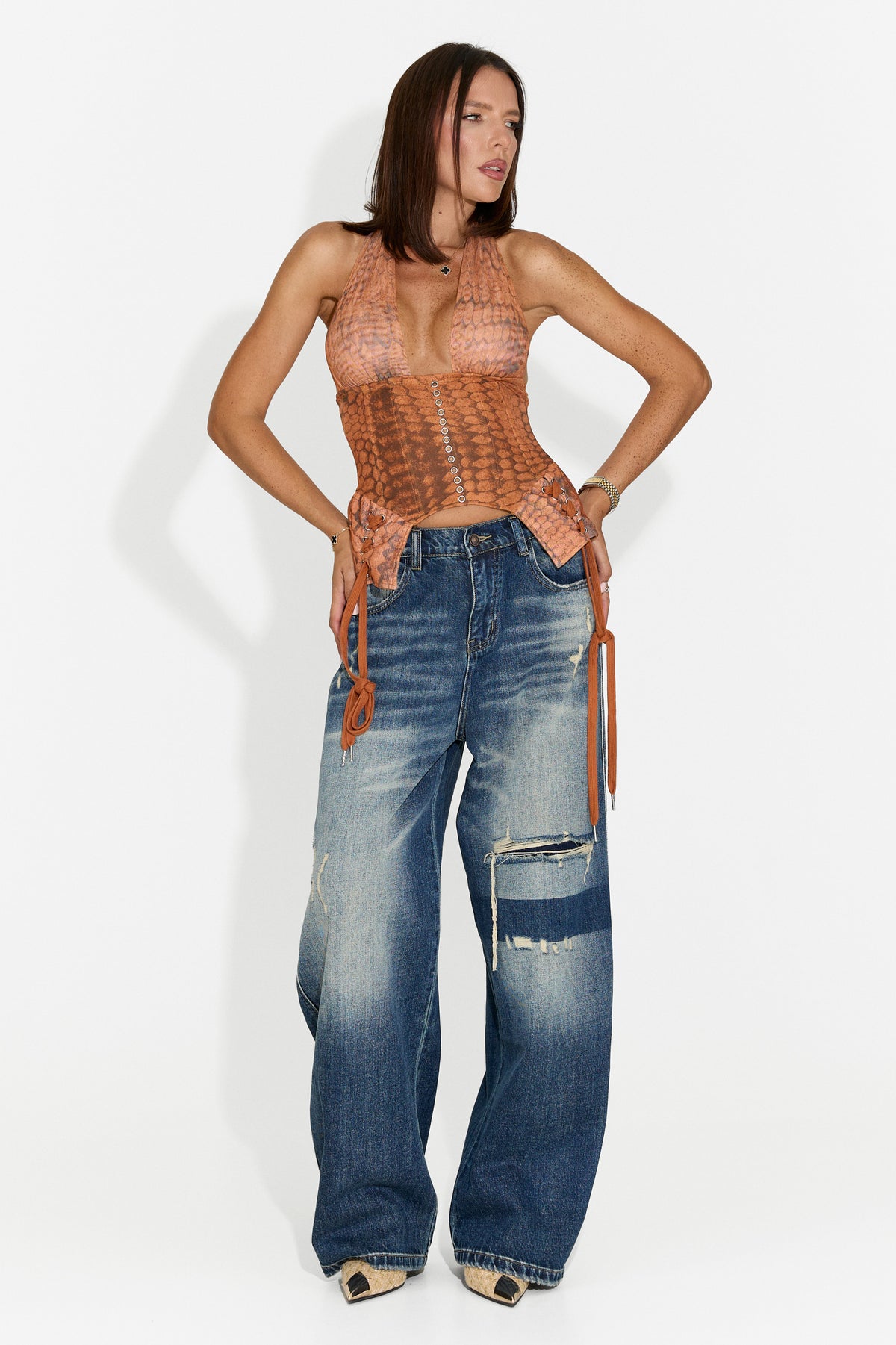 Vaqueros de mujer casual azules Zaloveavia Bogas