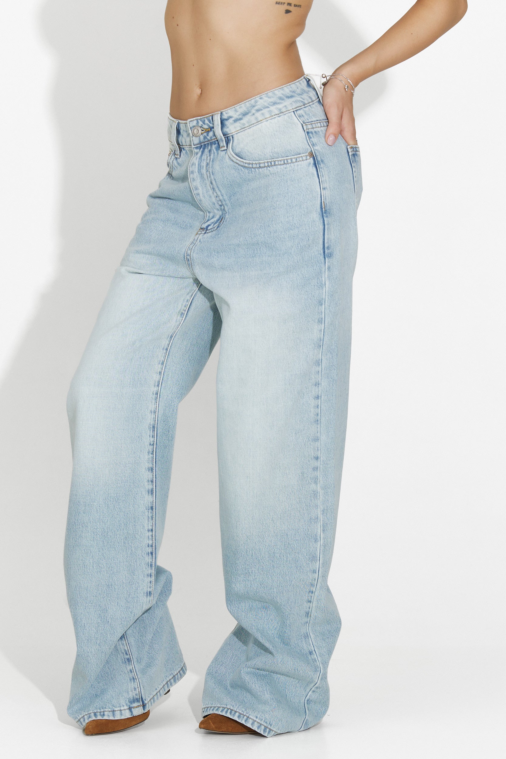 Niebieskie casualowe dżinsy damskie Aurenza Bogas