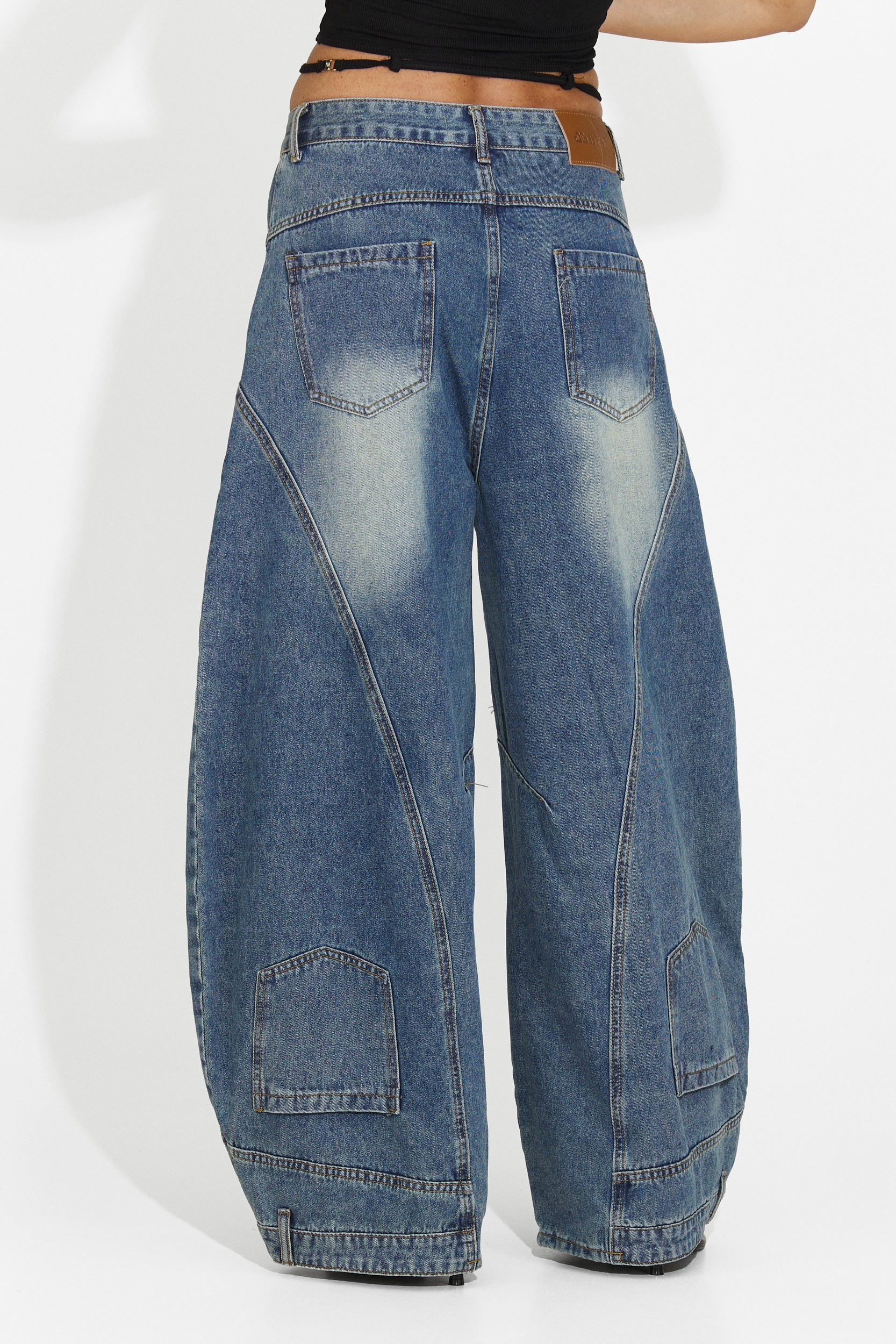 Jeans casuales azul marino para mujer Renelia Bogas