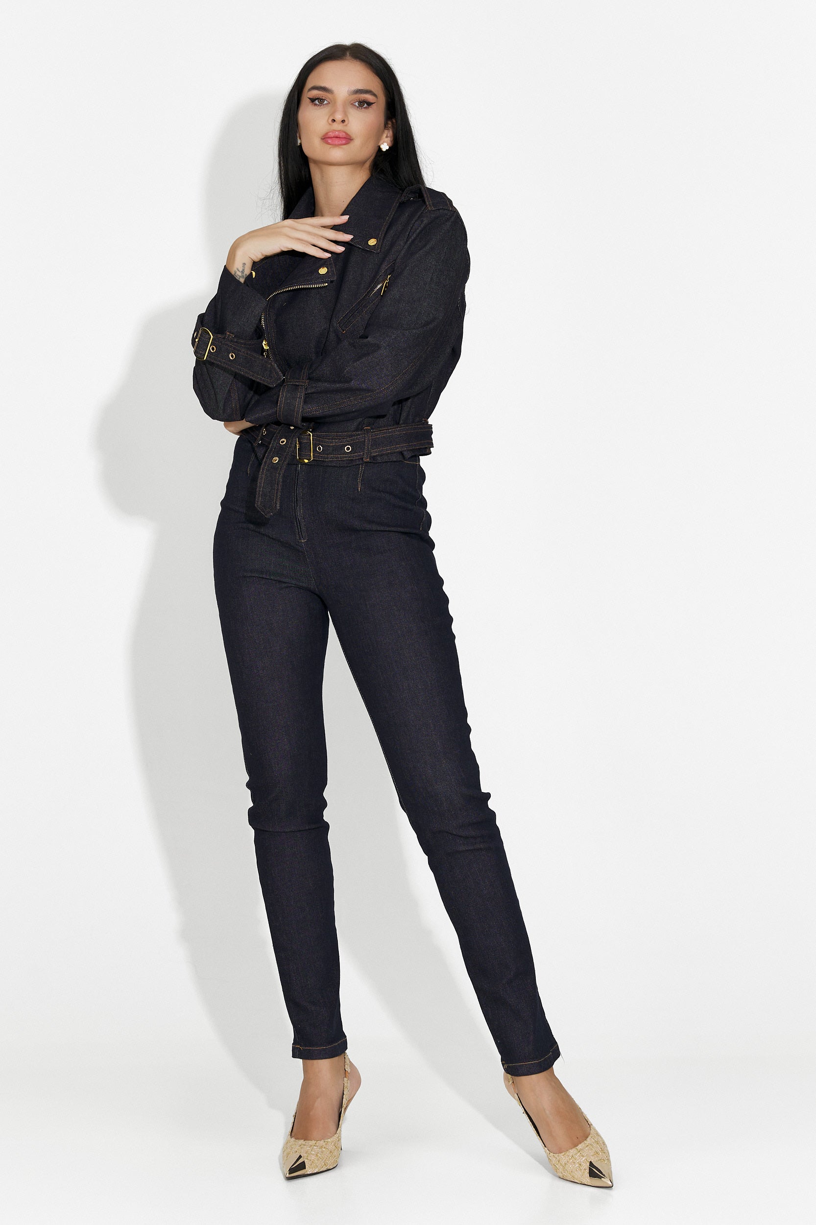 Mörkblå casual damjeans Sirina Bogas