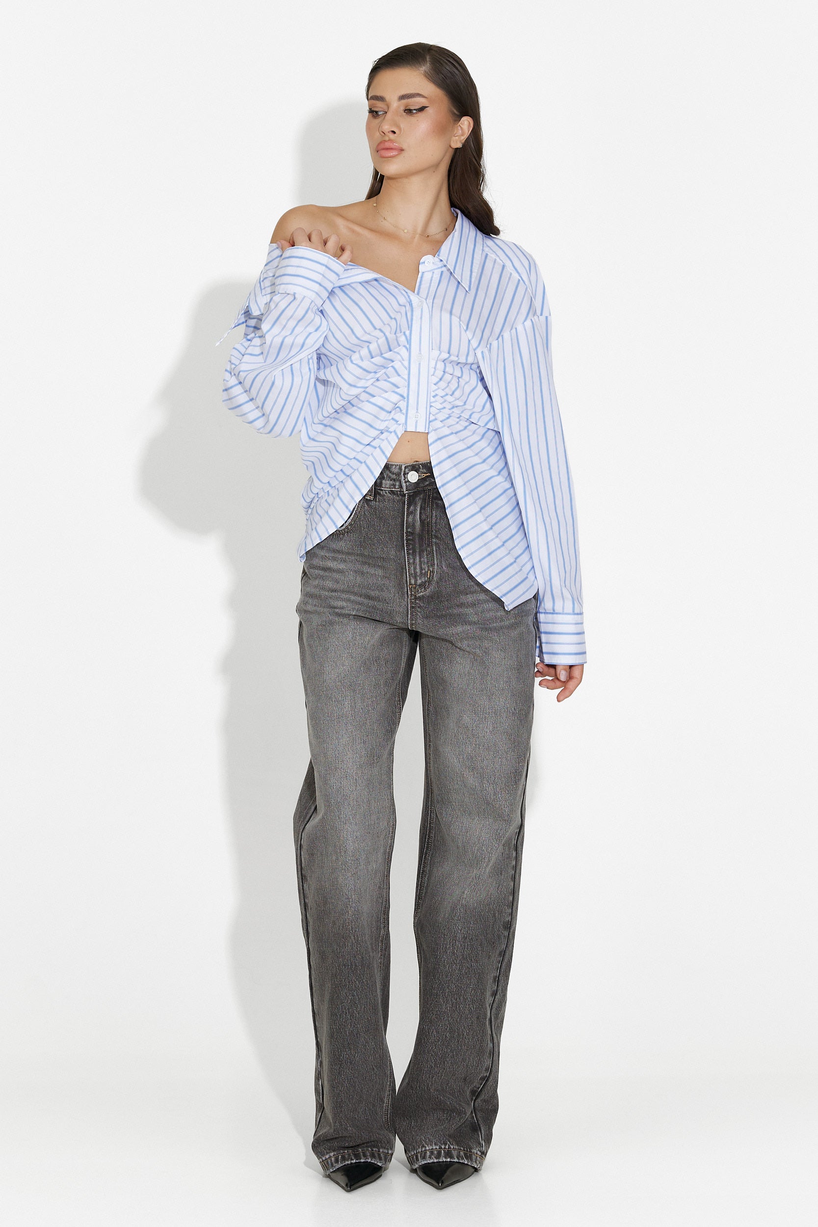 Semika Bogas Casual Grey Women's Jeans