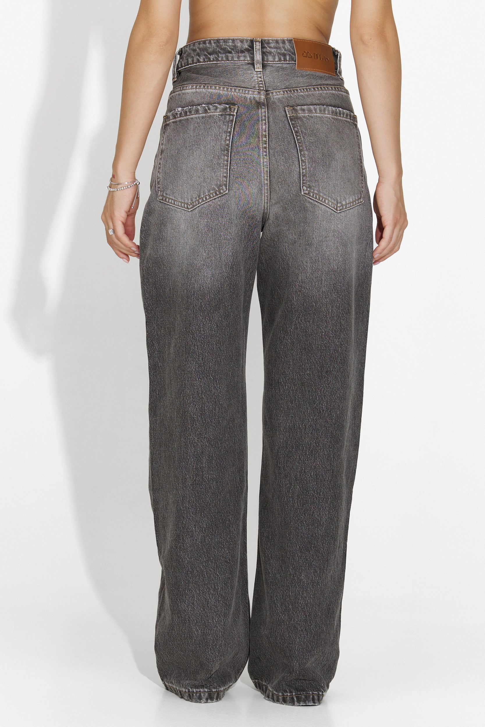 Γυναικείο τζιν casual γκρι Semika Bogas