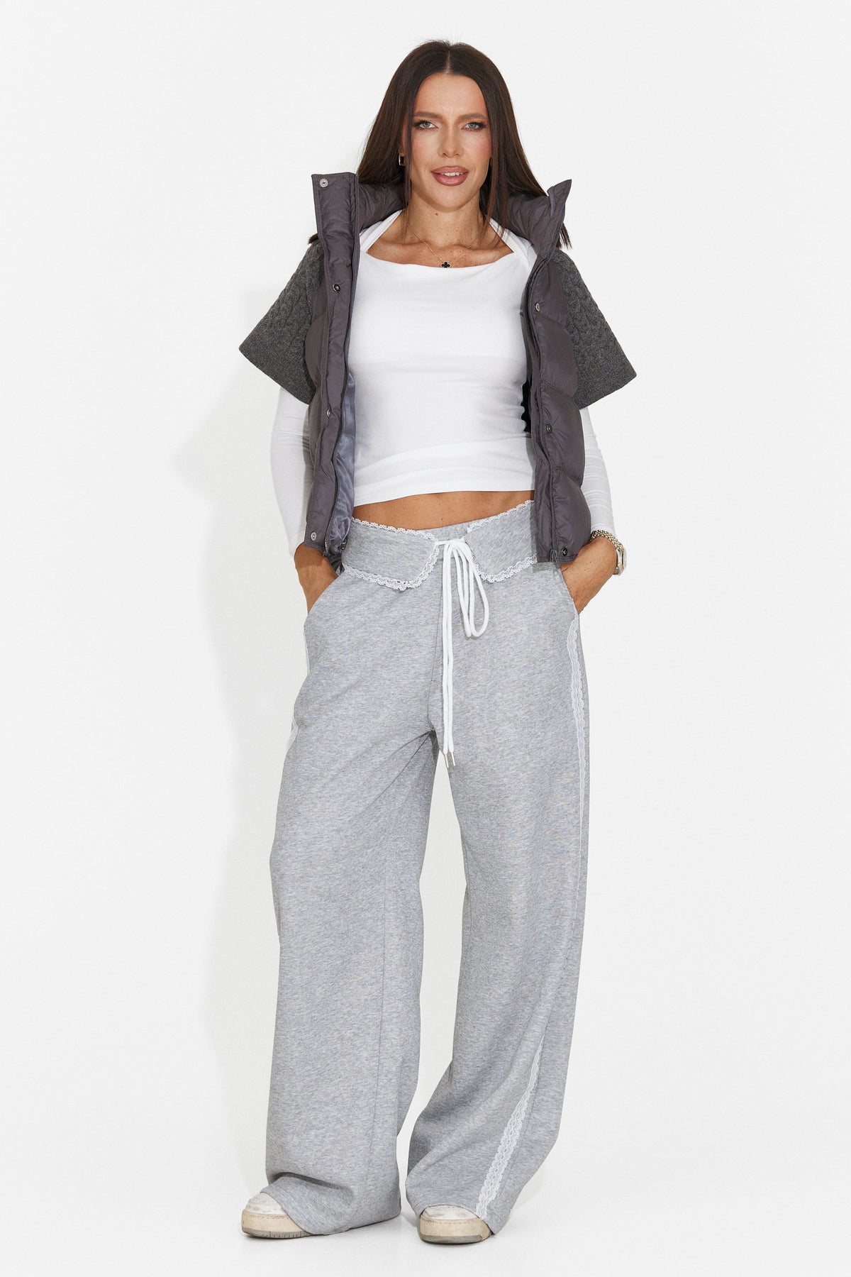 Bluza casual alba Hyznira Bogas