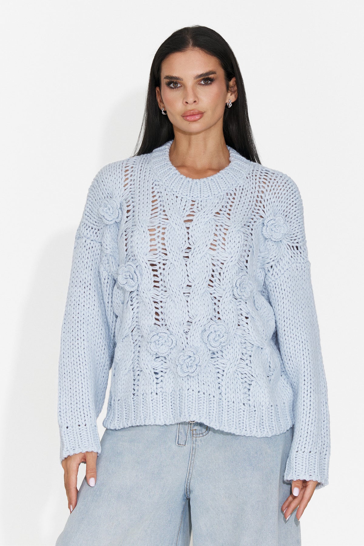 Bluza casual bleu Elsyia Bogas