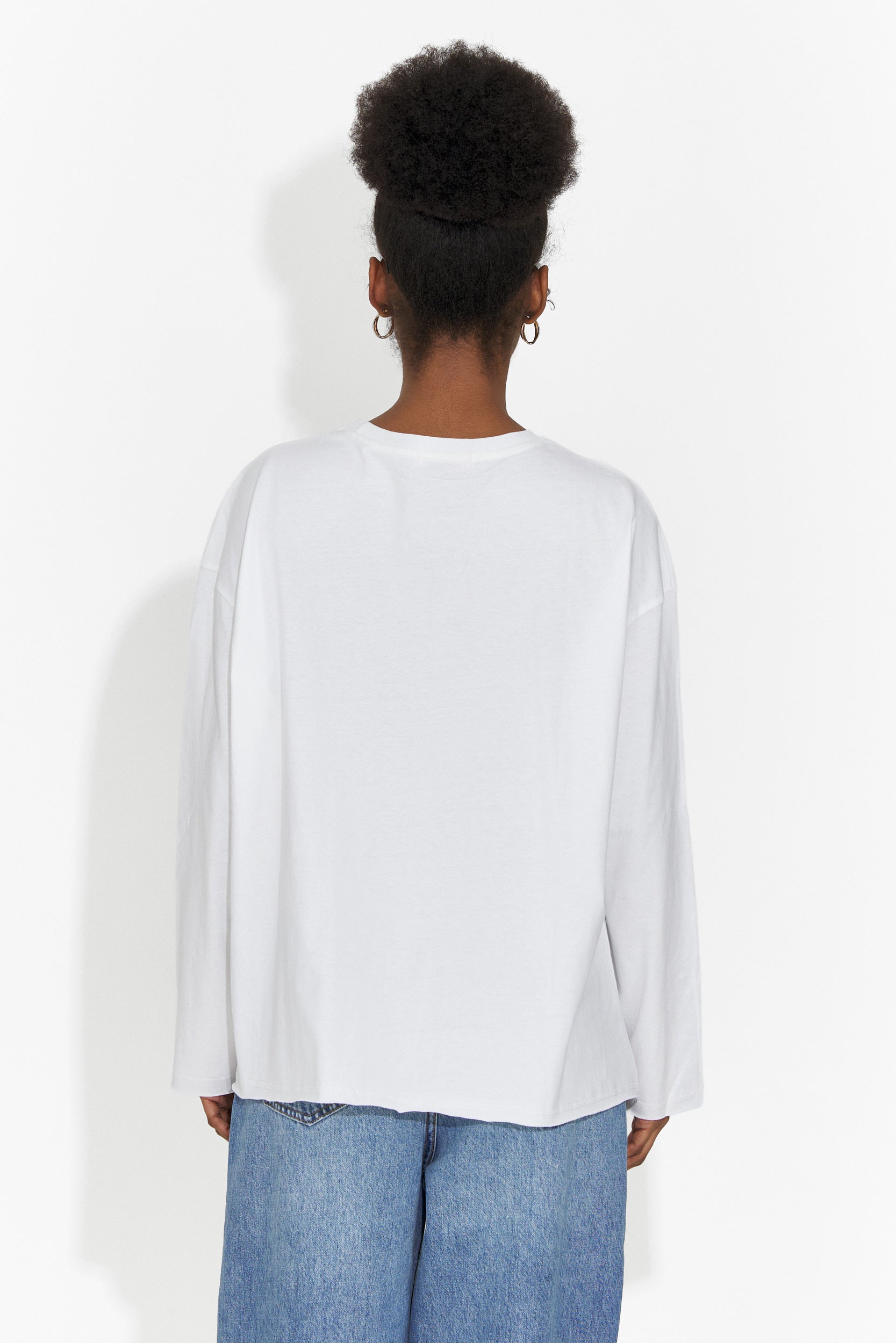 Vit casual damtröja Chandana Bogas