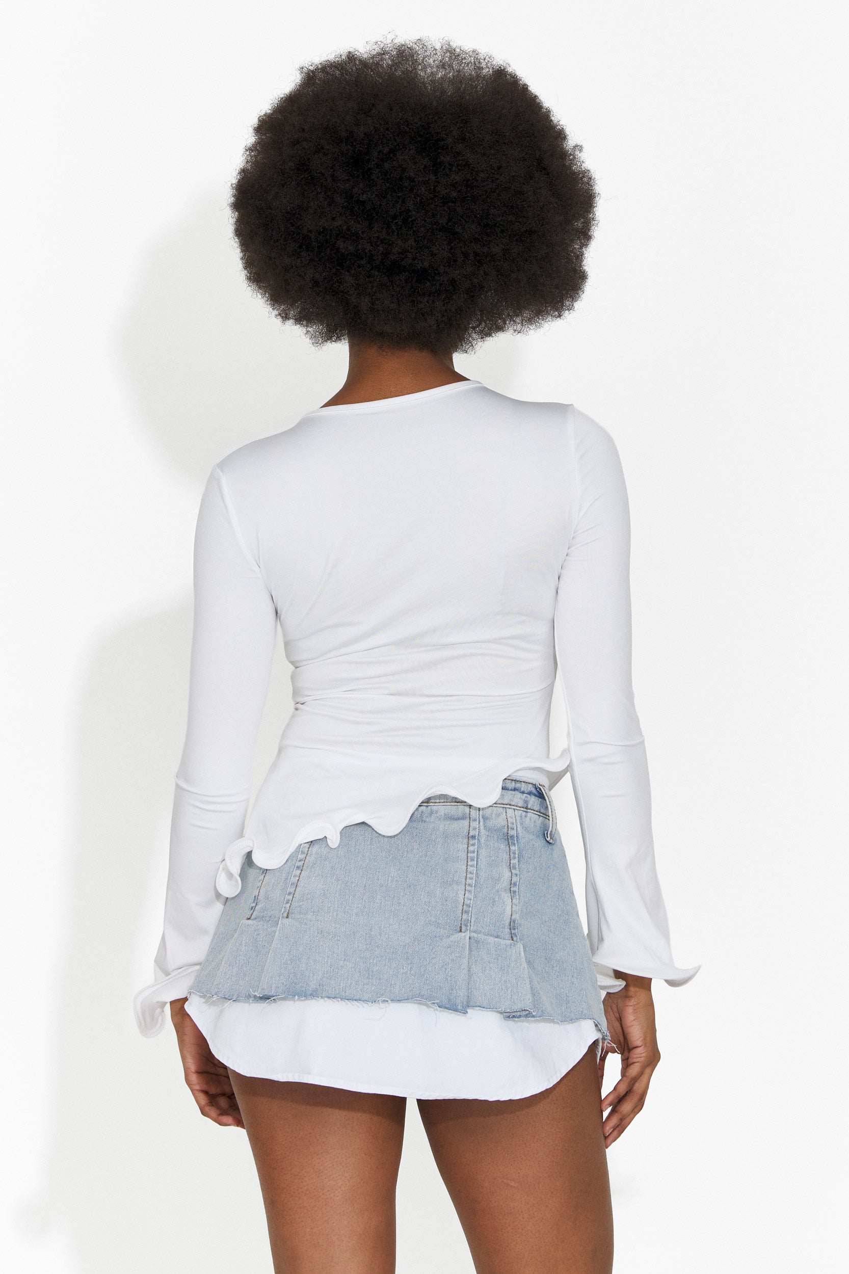 Enisea Bogas Casual White Ladies Blouse