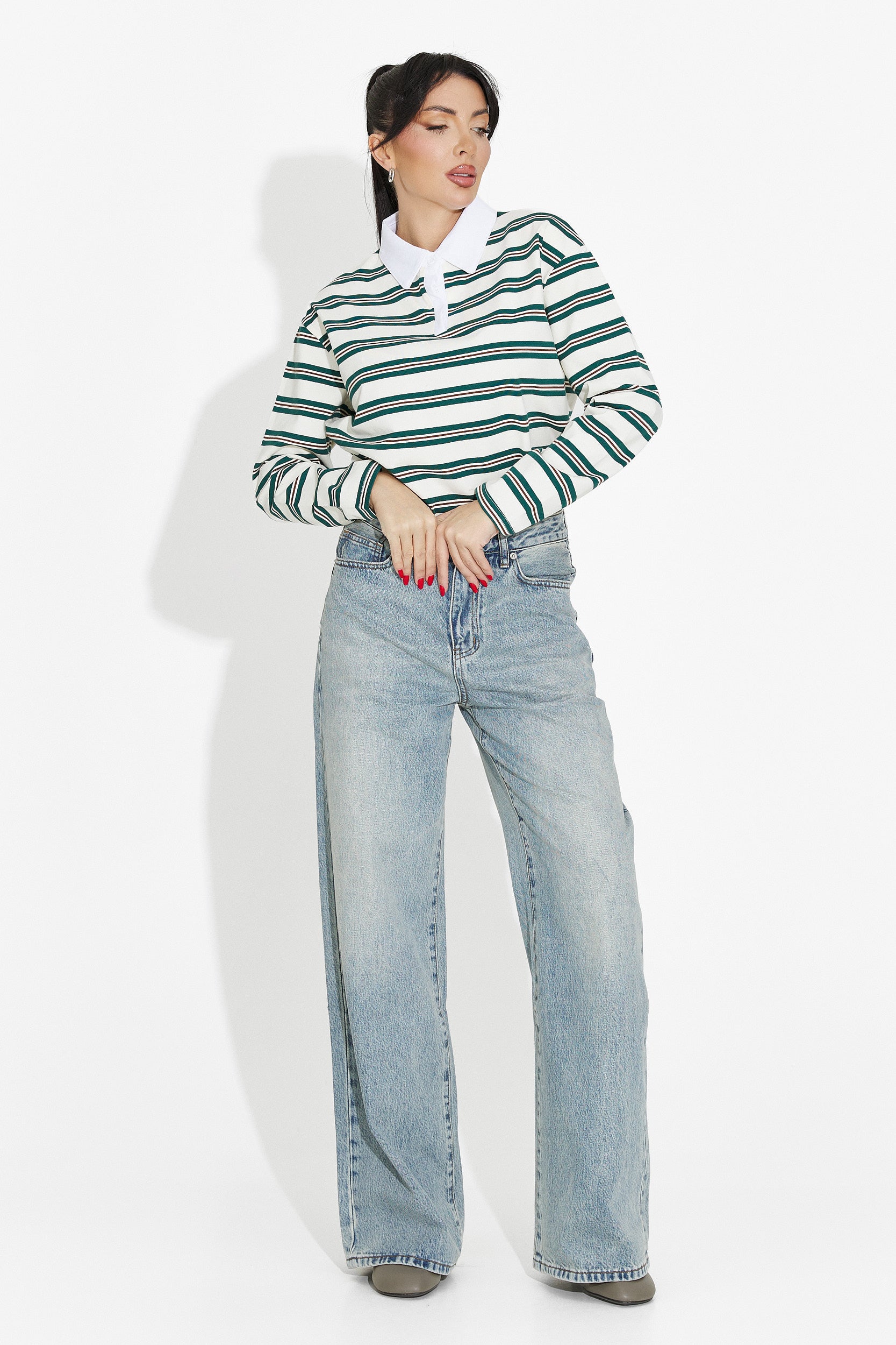 Beżowa bluza damska casual Paloma Bogas