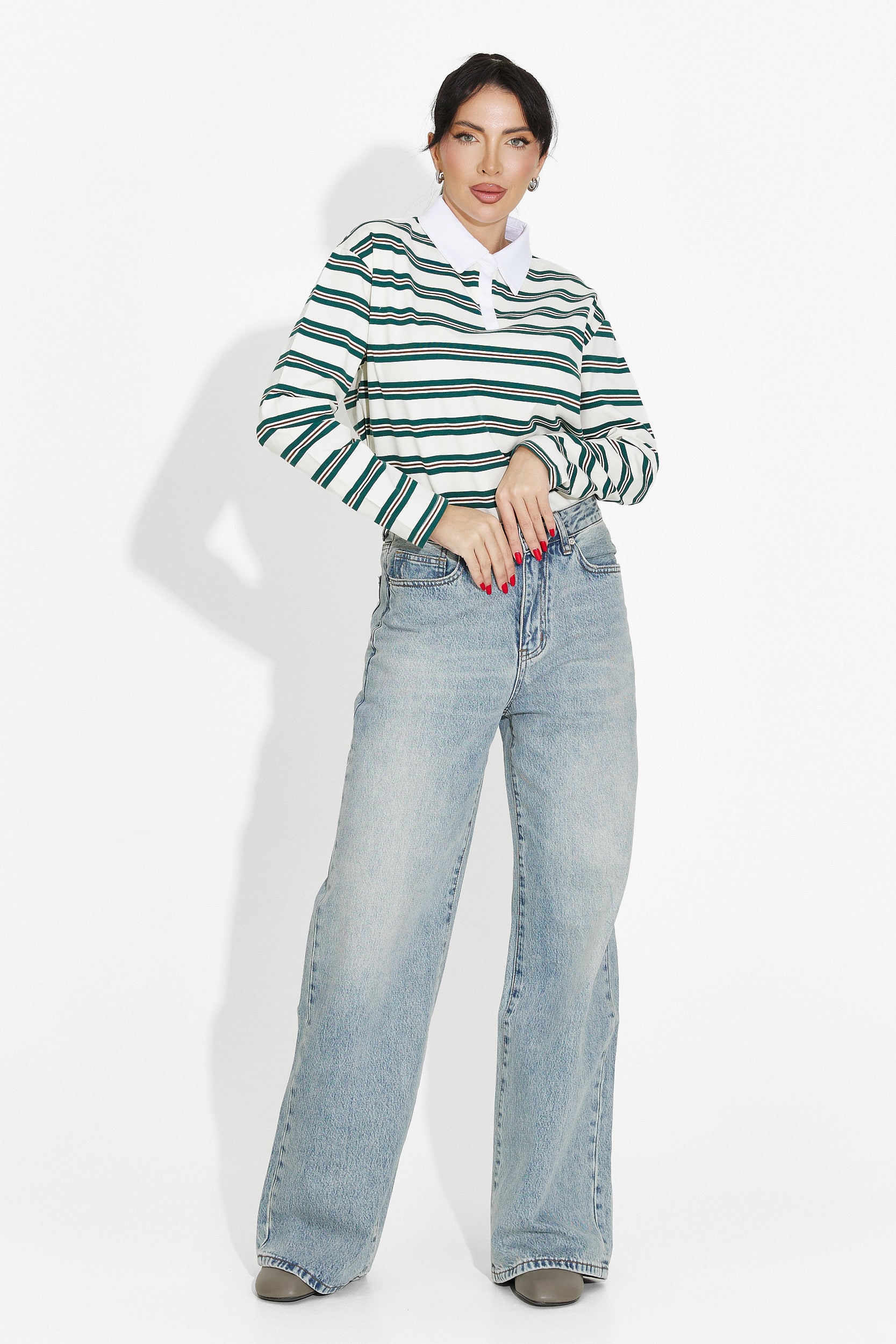 Beżowa bluza damska casual Paloma Bogas