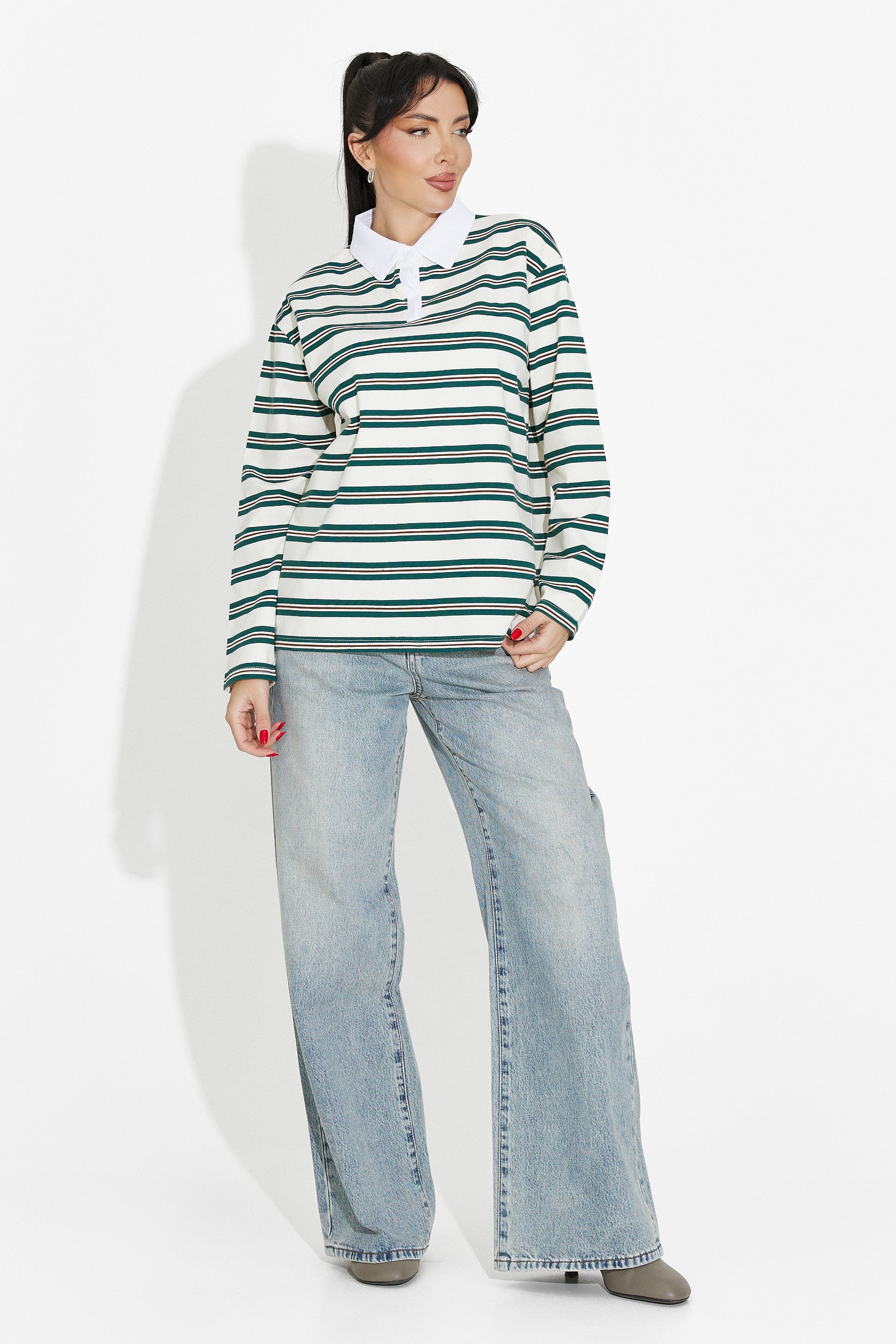 Beżowa bluza damska casual Paloma Bogas