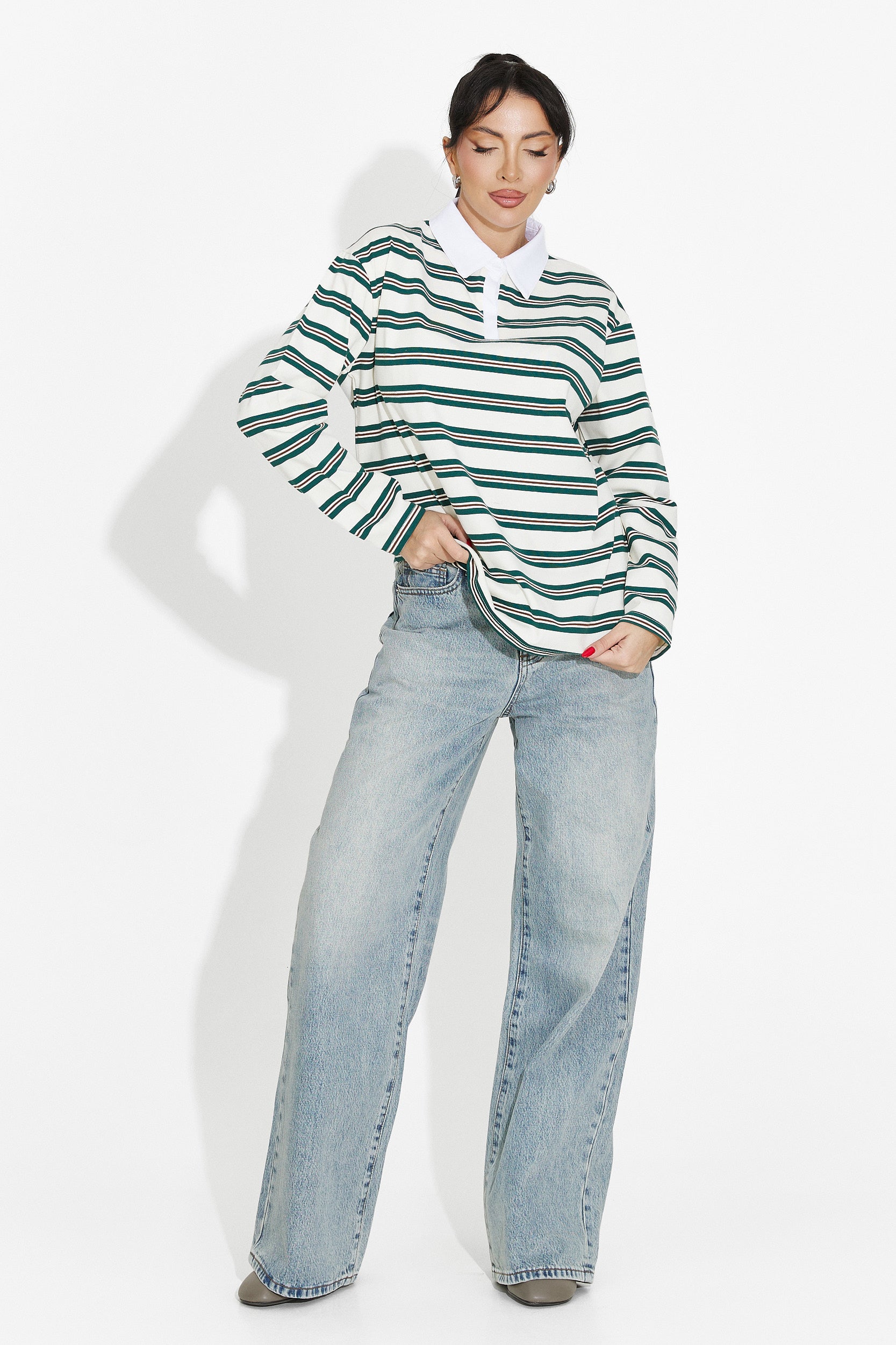 Beżowa bluza damska casual Paloma Bogas