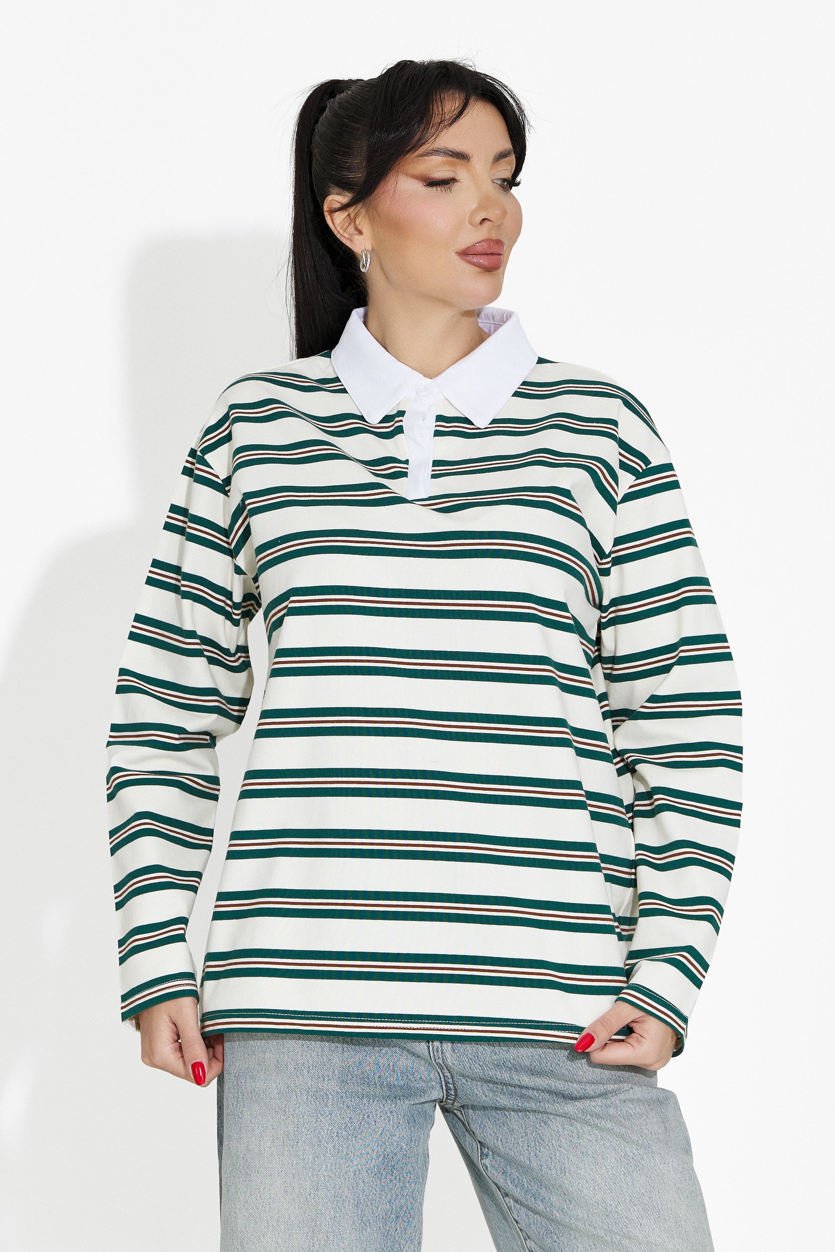 Beżowa bluza damska casual Paloma Bogas