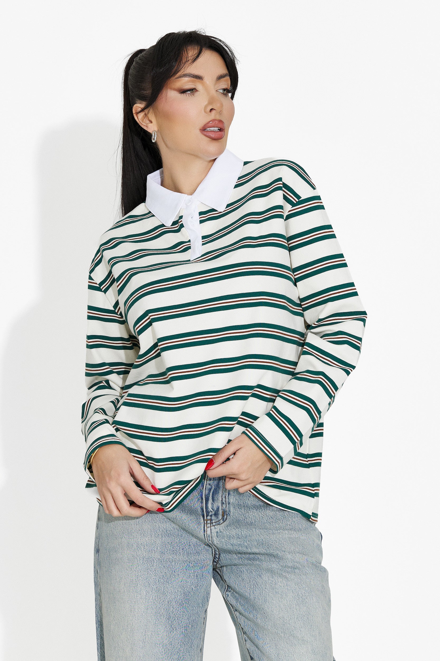 Beżowa bluza damska casual Paloma Bogas