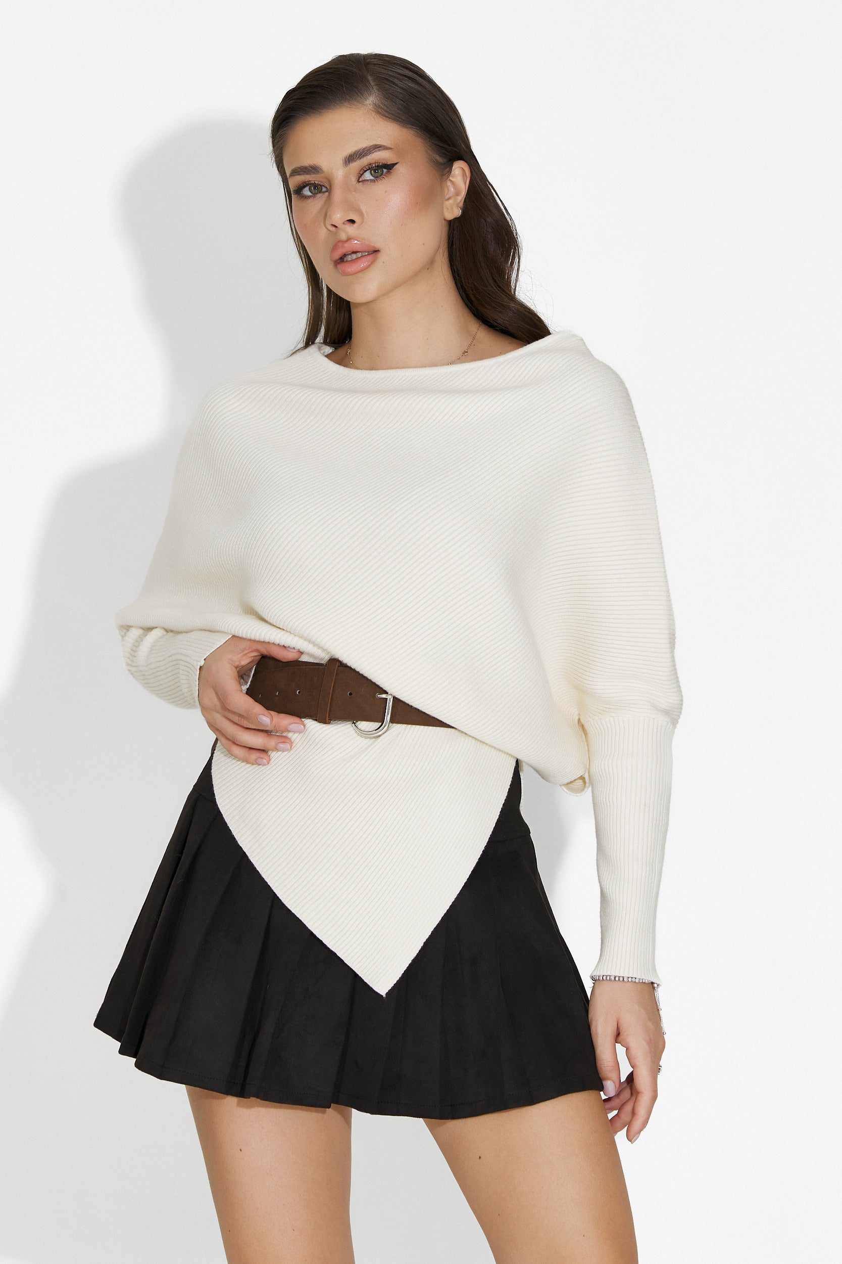 Women's casual beige blouse Vedala Bogas