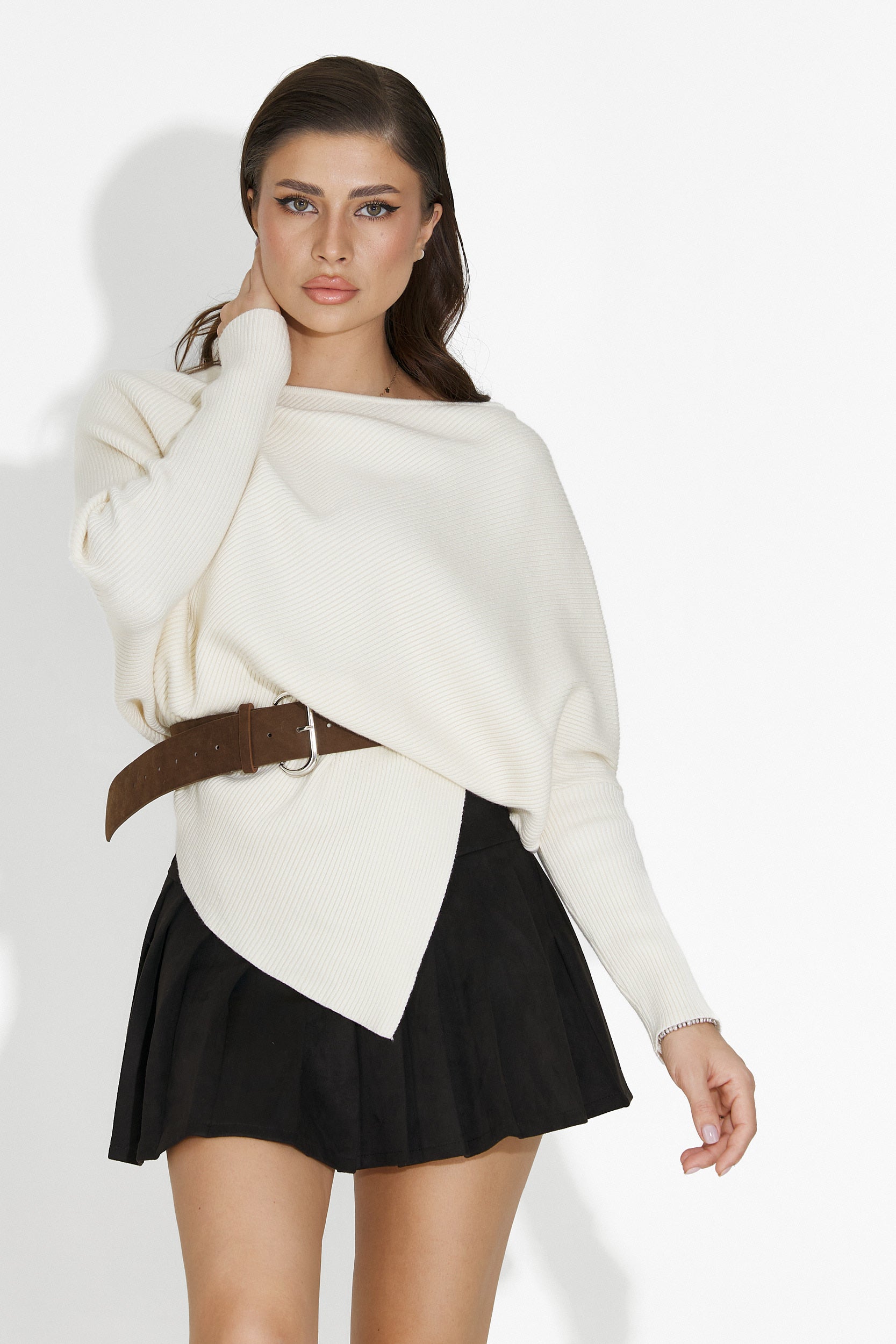 Beige casual damtröja Vedala Bogas