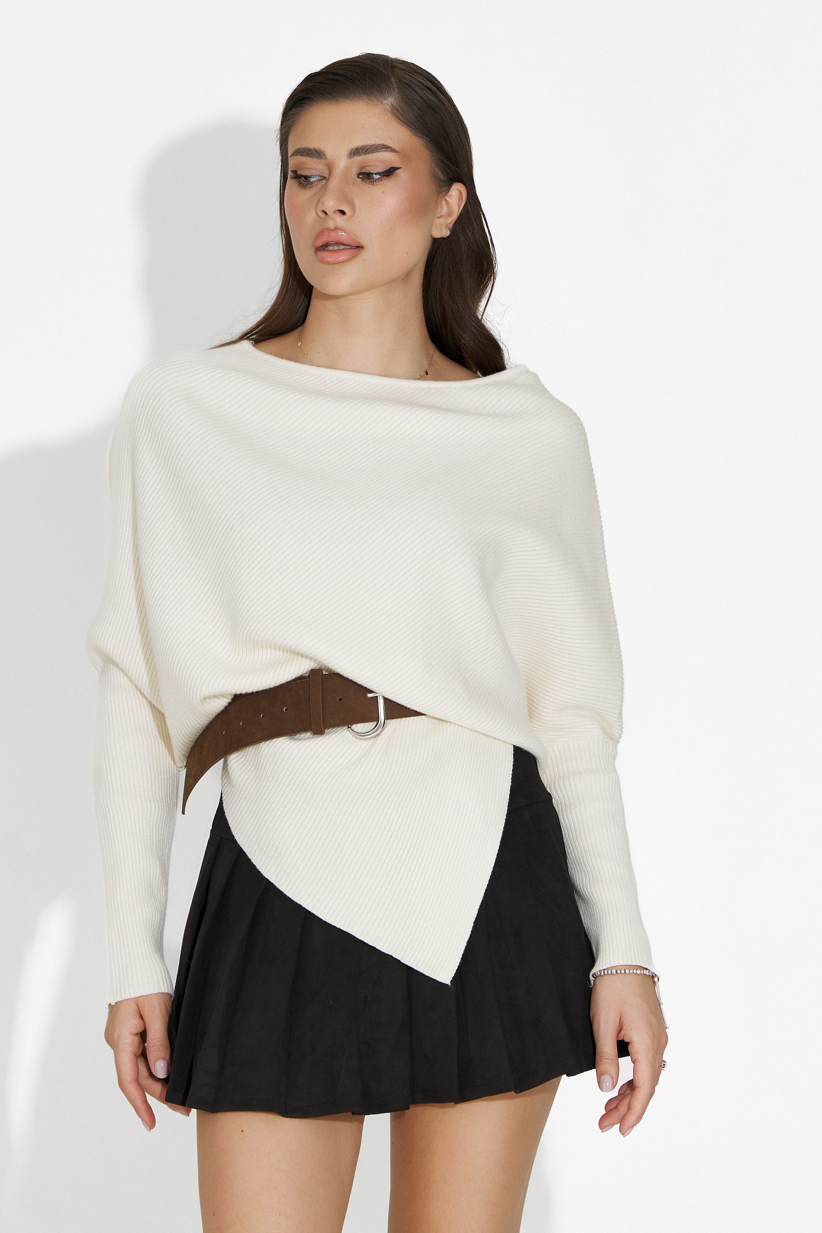 Beige casual damtröja Vedala Bogas