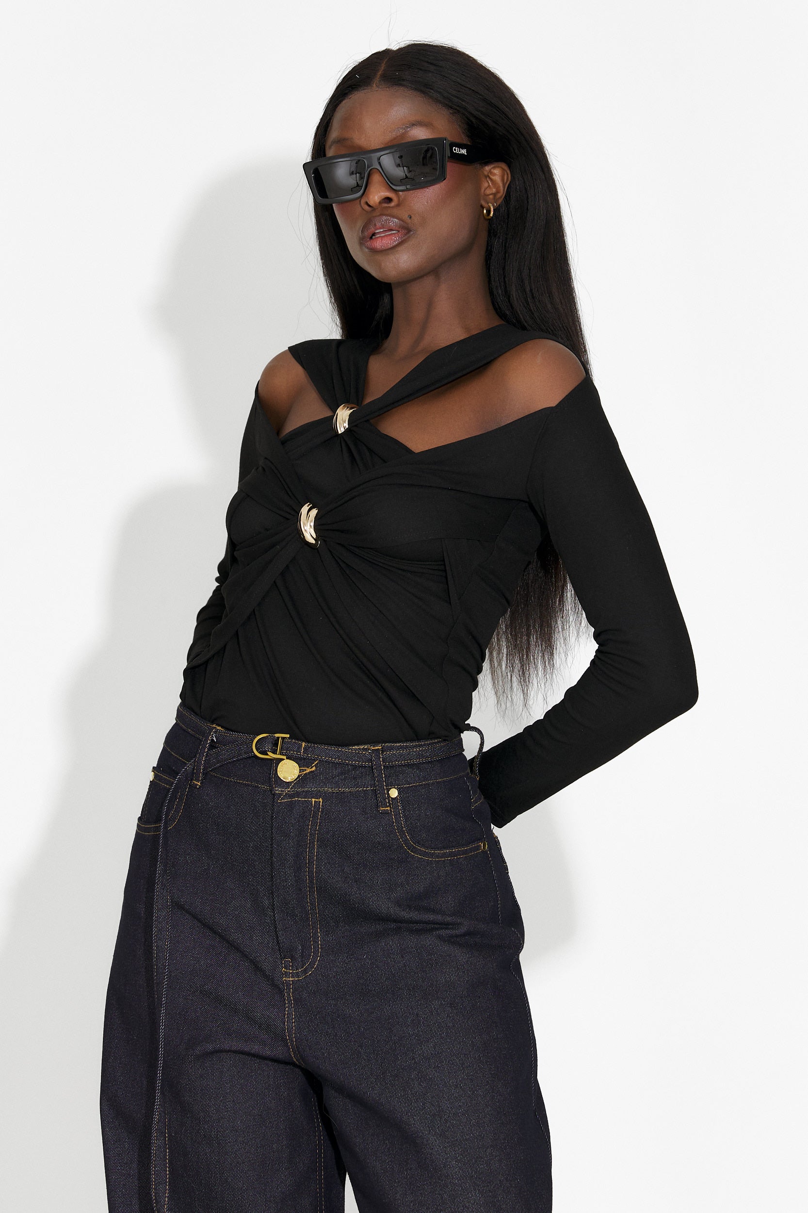 Bluza damska casual czarna Favira Bogas