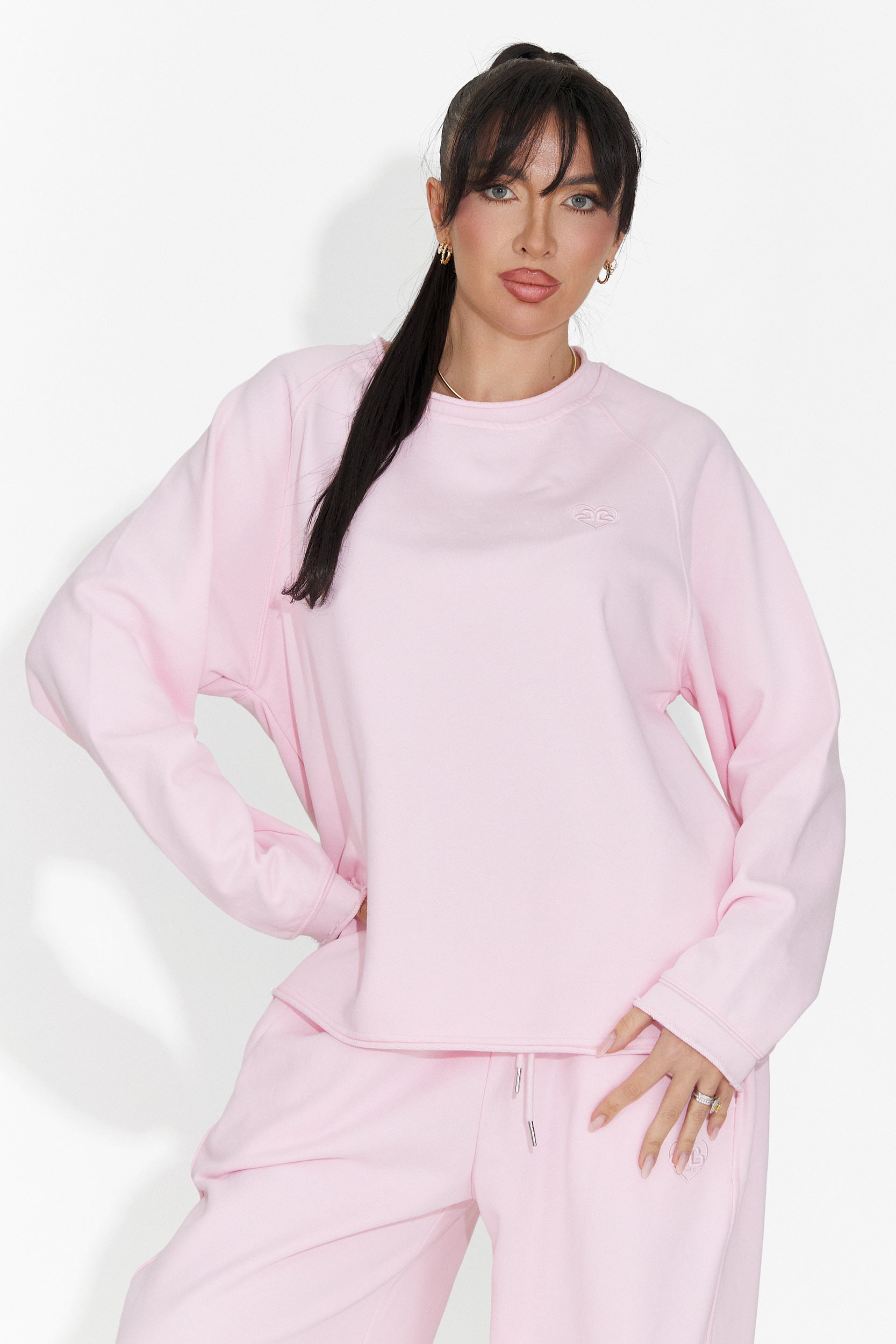 Lässige rosa Kapia Bogas Damenbluse