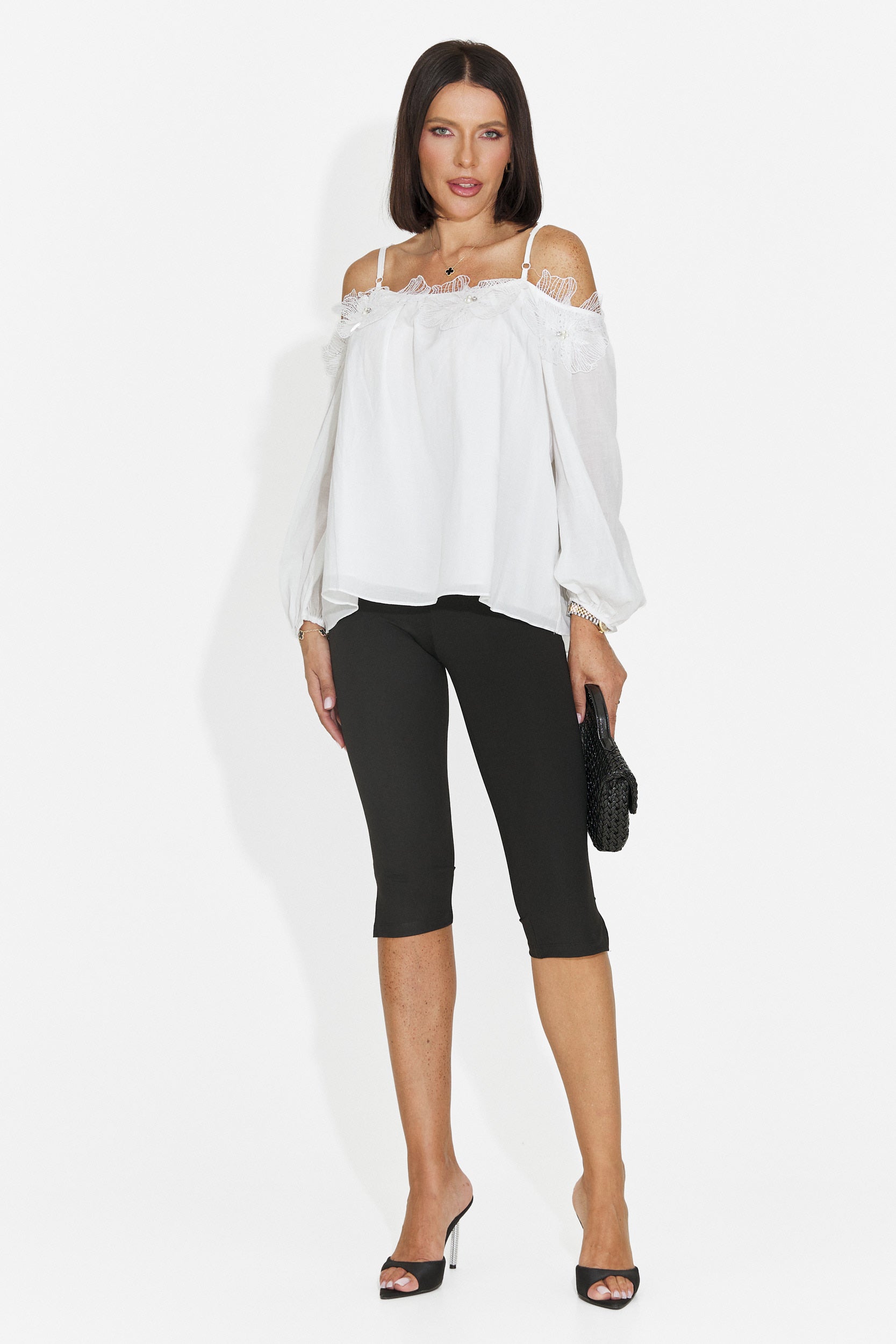 Elegant white women's blouse Agentica Bogas