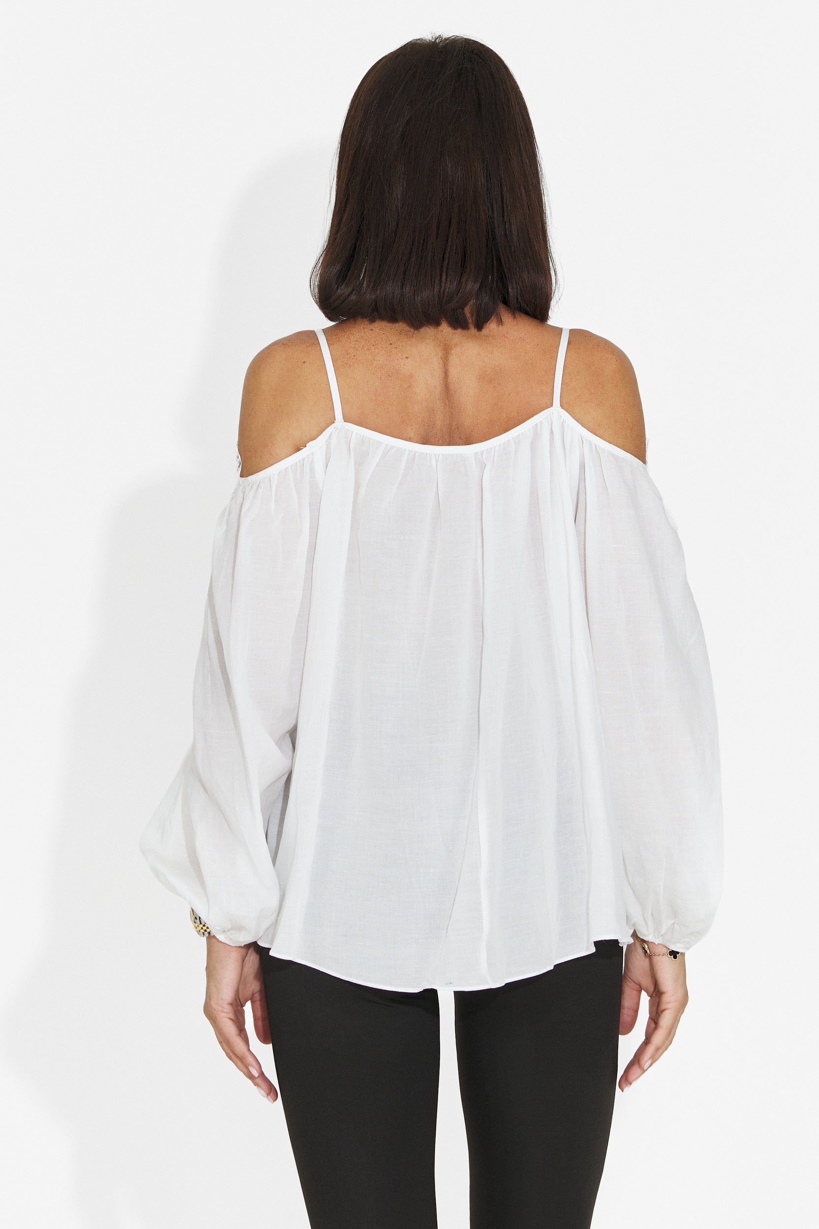 Elegant white women's blouse Agentica Bogas