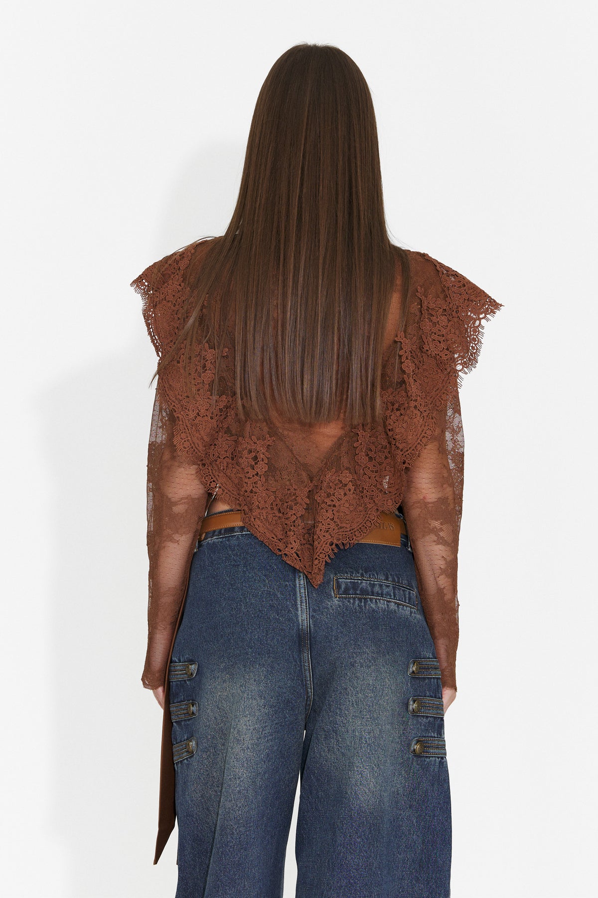 Bluza eleganta maro Glusiraura Bogas
