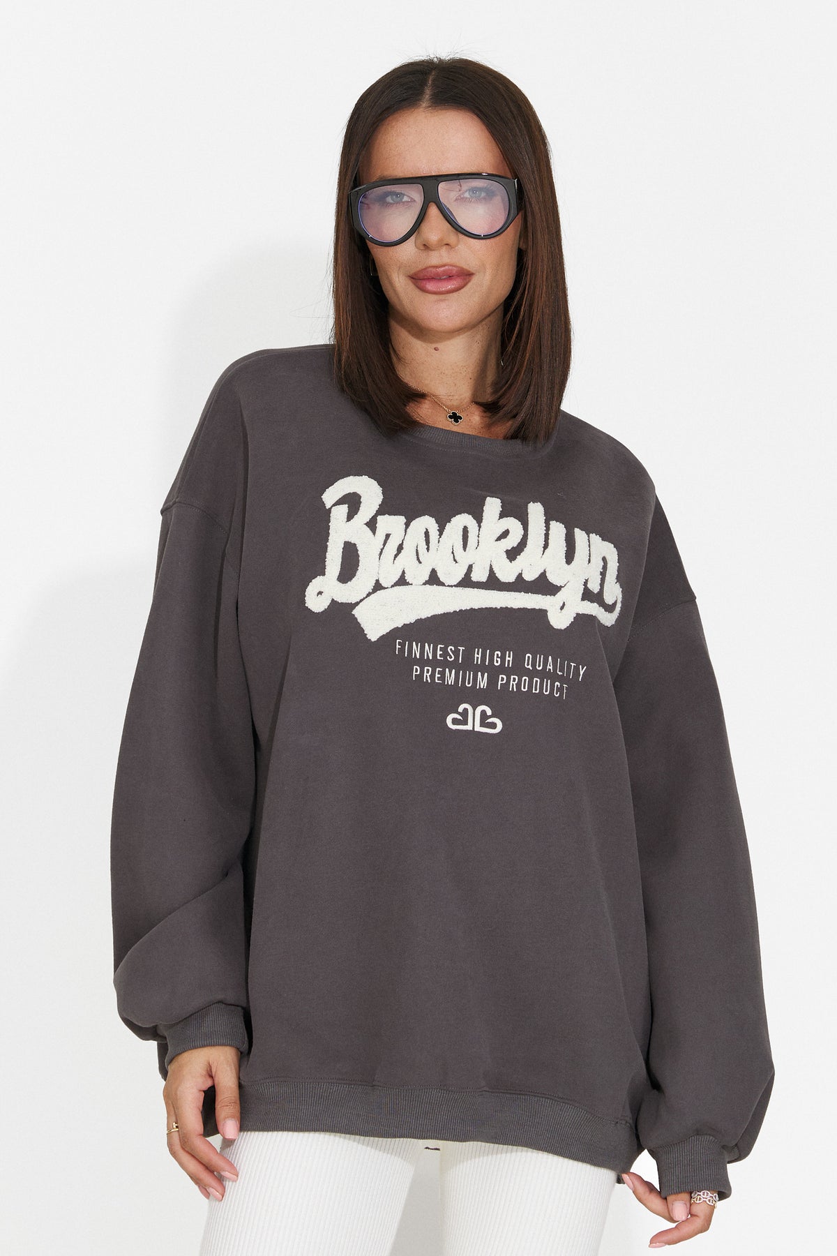 Bluza gri inchis Leroialia Bogas