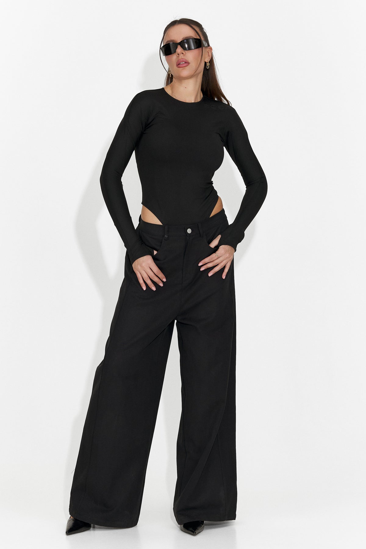 Elegantni ženski body crni Mioala Bogas, slika 7 od 9