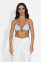Light blue casual women's bustier Brusty Bogas