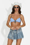 Casual blue women's bustier Marex Bogas