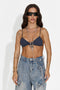 Navy blue casual women's bustier Marex Bogas