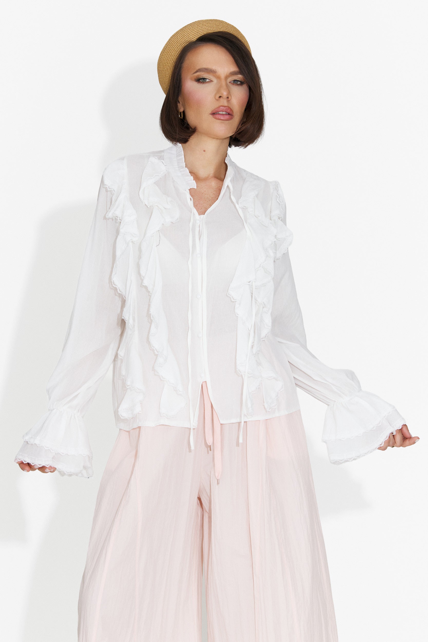 Alcadia Bogas White Casual Women's Shirt