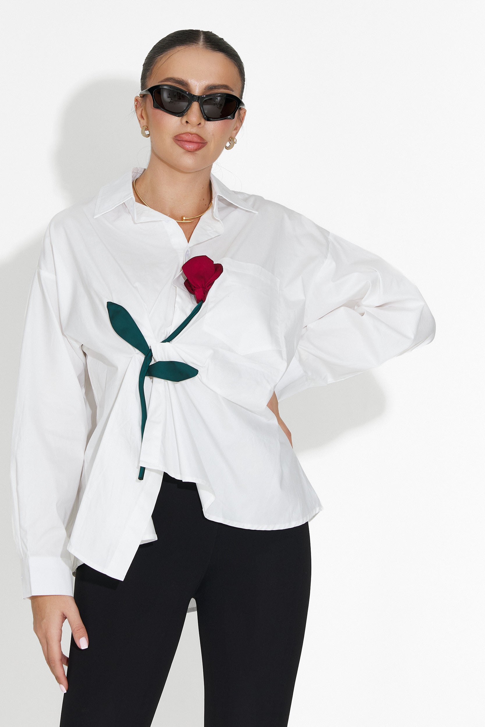 Elaris Bogas Casual White Women's Shirt