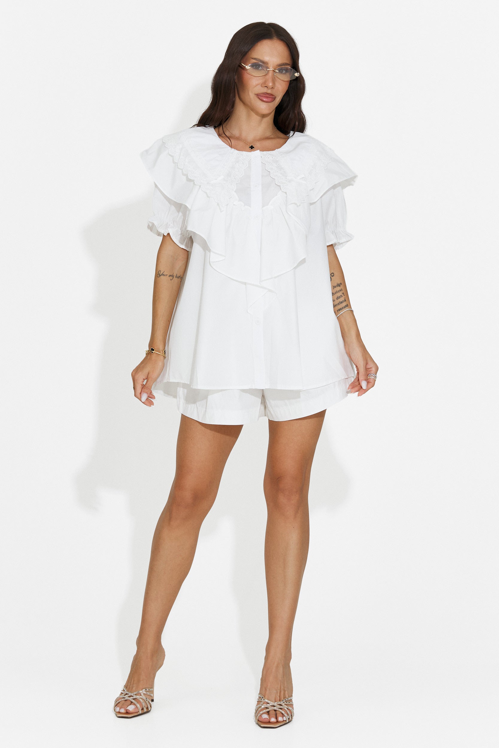 Camisa casual de mujer blanca Karlasia Bogas