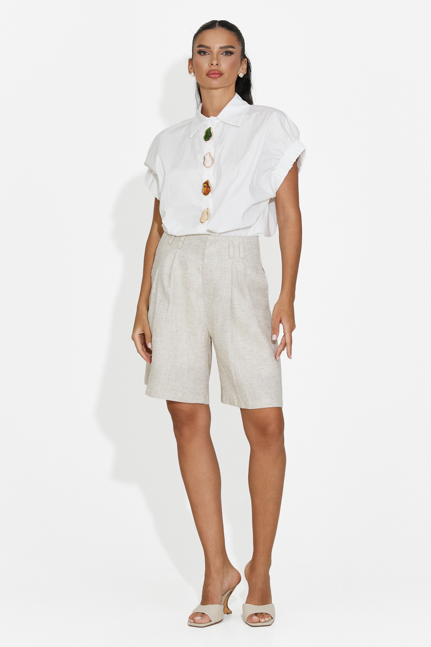 White casual women's shirt Nazmia Bogas