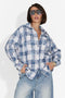 Camasa dama casual bleu Adelyma Bogas