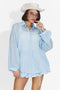 Camasa dama casual bleu Gaynelia Bogas