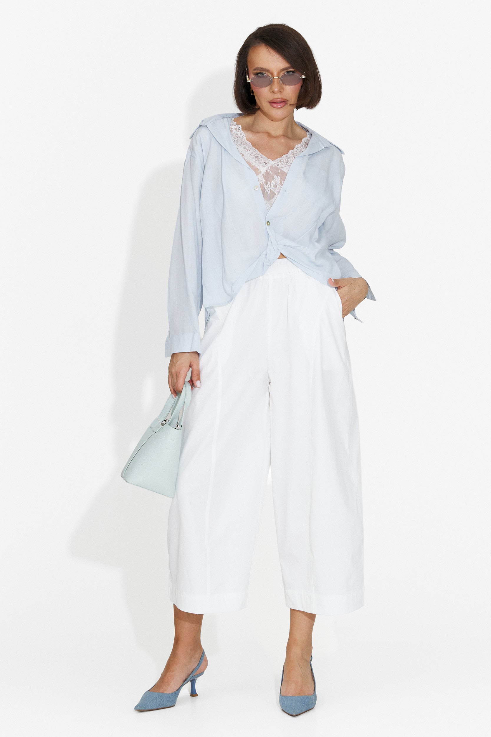 Camasa dama casual bleu Graphi Bogas