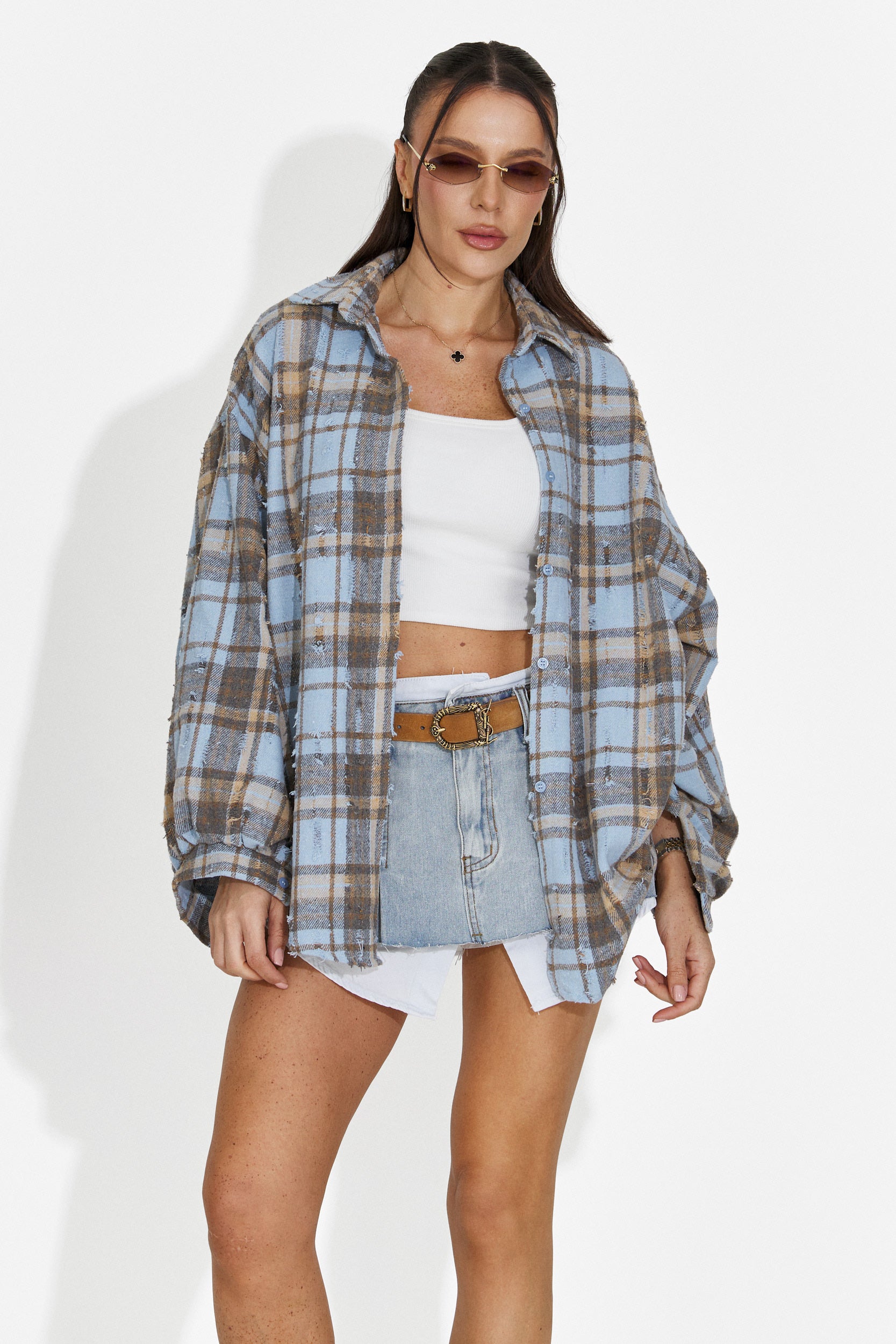 Chemise Décontractée Bleue pour Dames Jasara Bogas