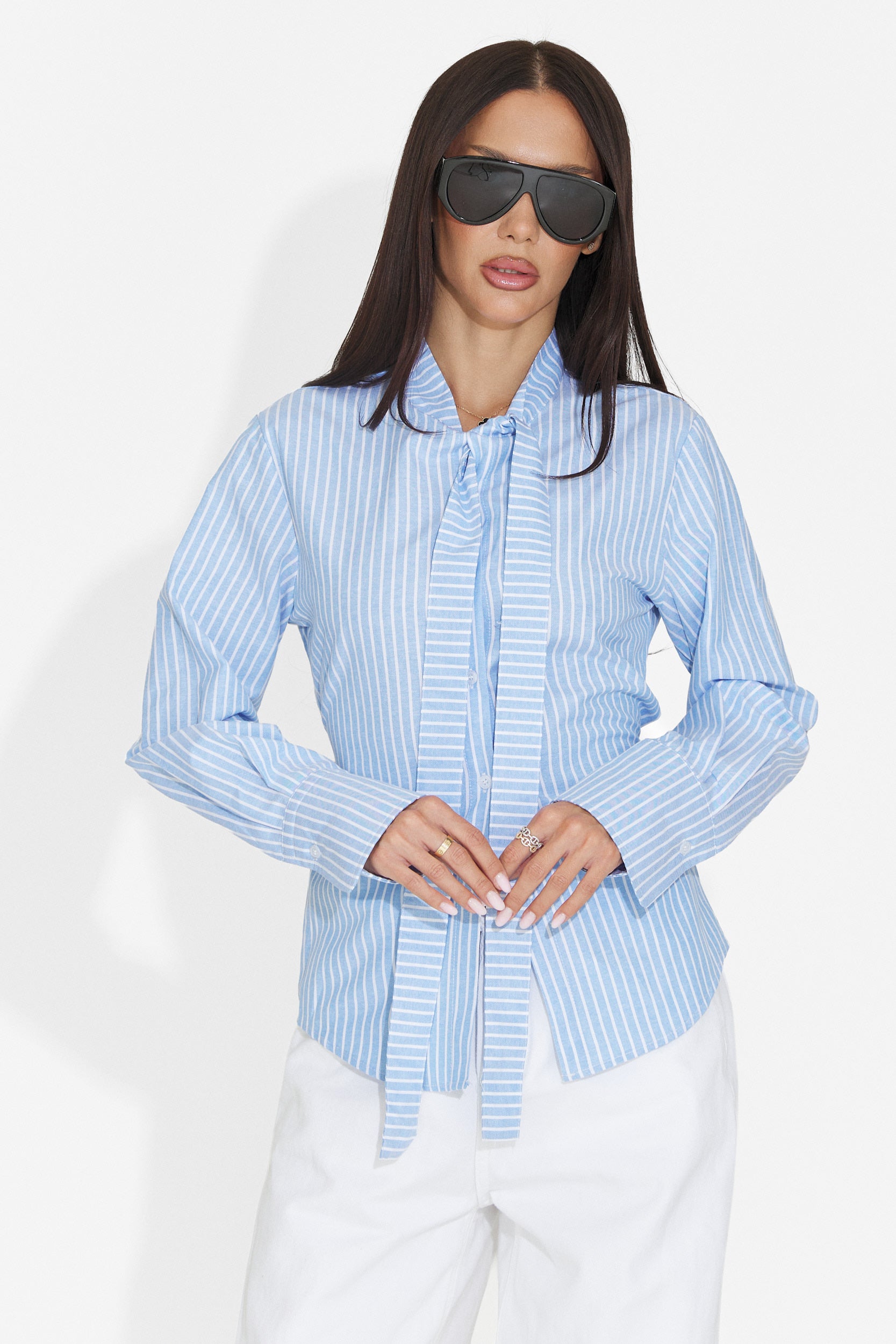 Camasa dama casual bleu Radience Bogas