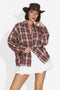 Camasa dama casual burgundy Letiza Bogas